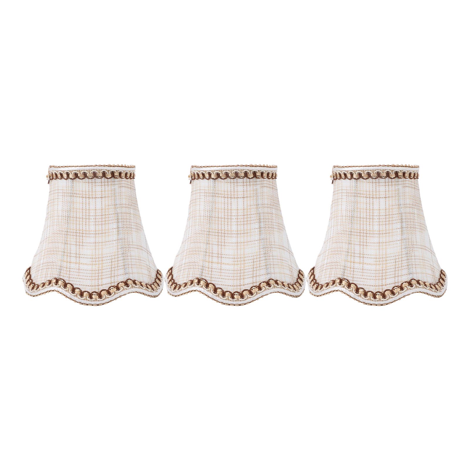 3pcs Lampshade Modern Minimalist Clip On Type Cloth Lamp Shade for E14 Bulb view 3
