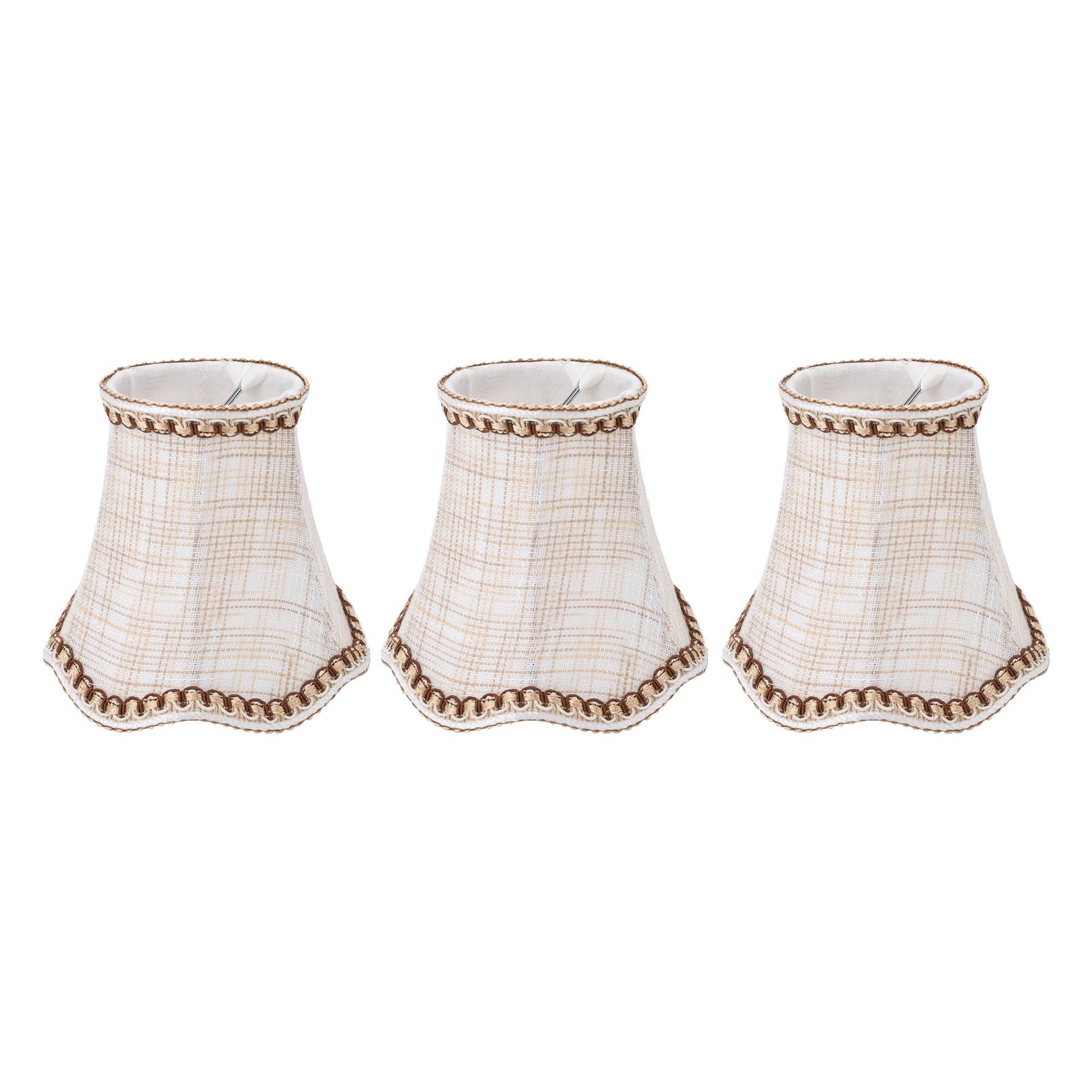 3pcs Lampshade Modern Minimalist Clip On Type Cloth Lamp Shade for E14 Bulb view 9