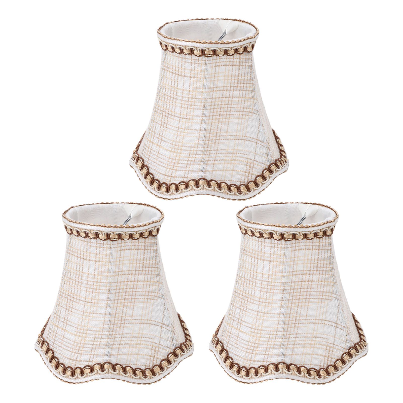 3pcs Lampshade Modern Minimalist Clip On Type Cloth Lamp Shade for E14 Bulb view 11