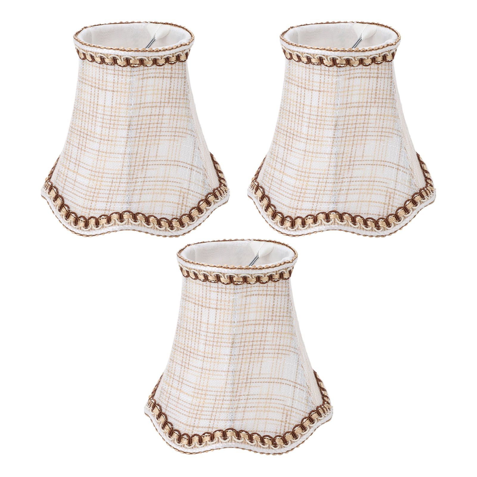 3pcs Lampshade Modern Minimalist Clip On Type Cloth Lamp Shade for E14 Bulb view 12