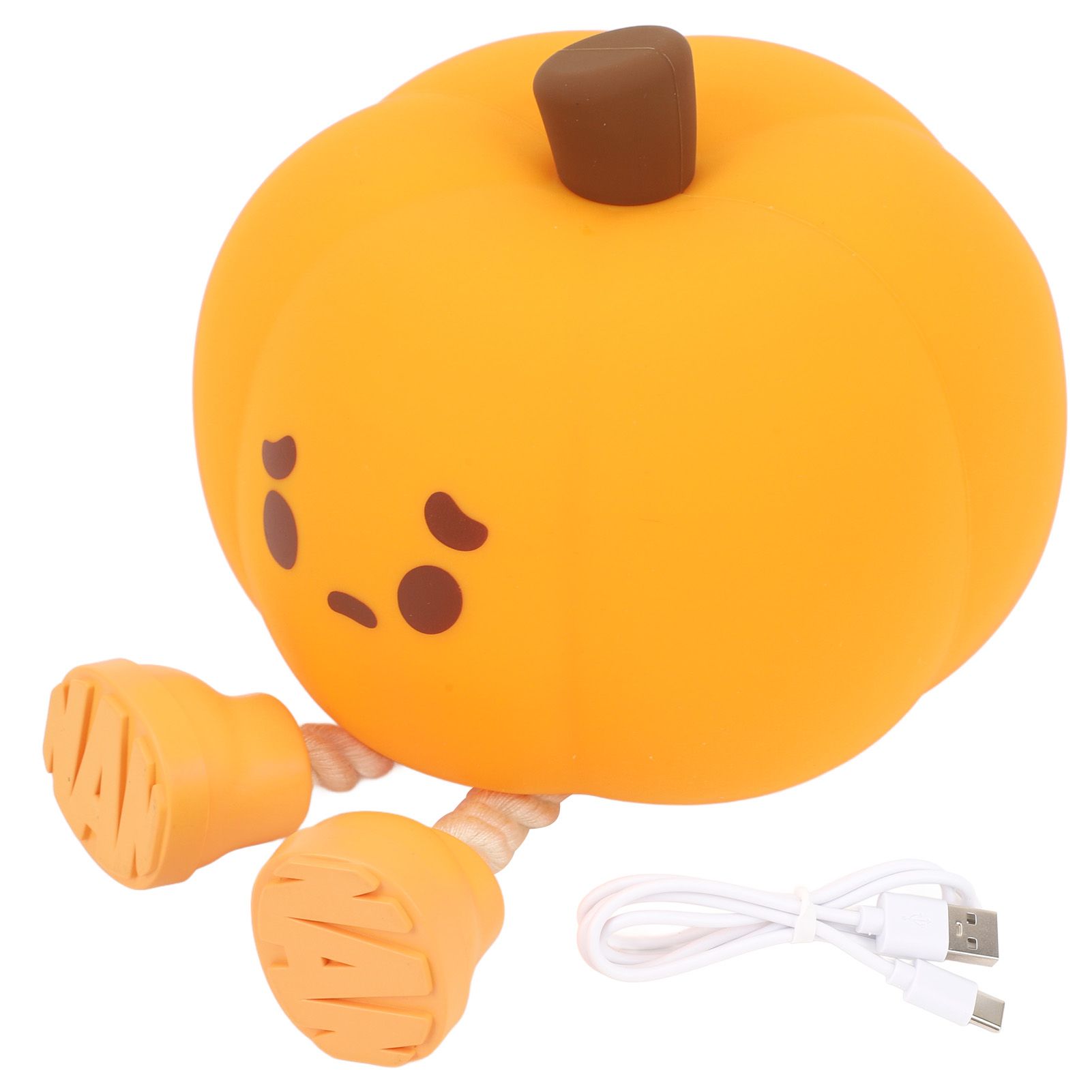 Pumpkin Night Light Dimmable LED 3000K Warm Light 30 Minutes Timer Soft view 3