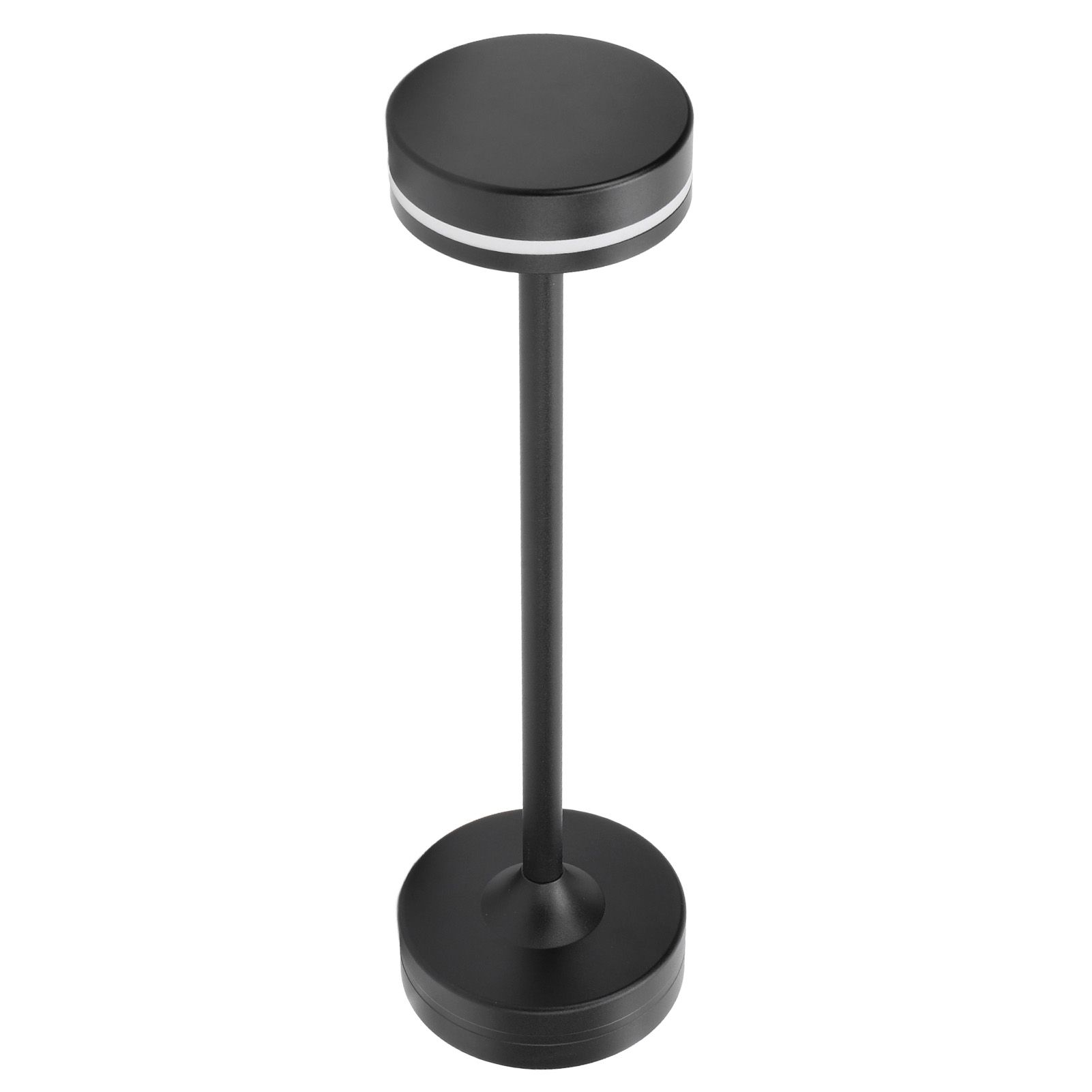 Small Bedside Table Lamp Cordless Rechargeable 3 Color Stepless Dimmable Touch