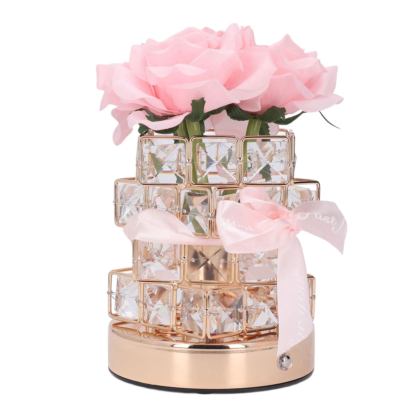 Rose Flower Lamp Rechargeable Touch Control Stepless Brightness Dimming 3 view 4