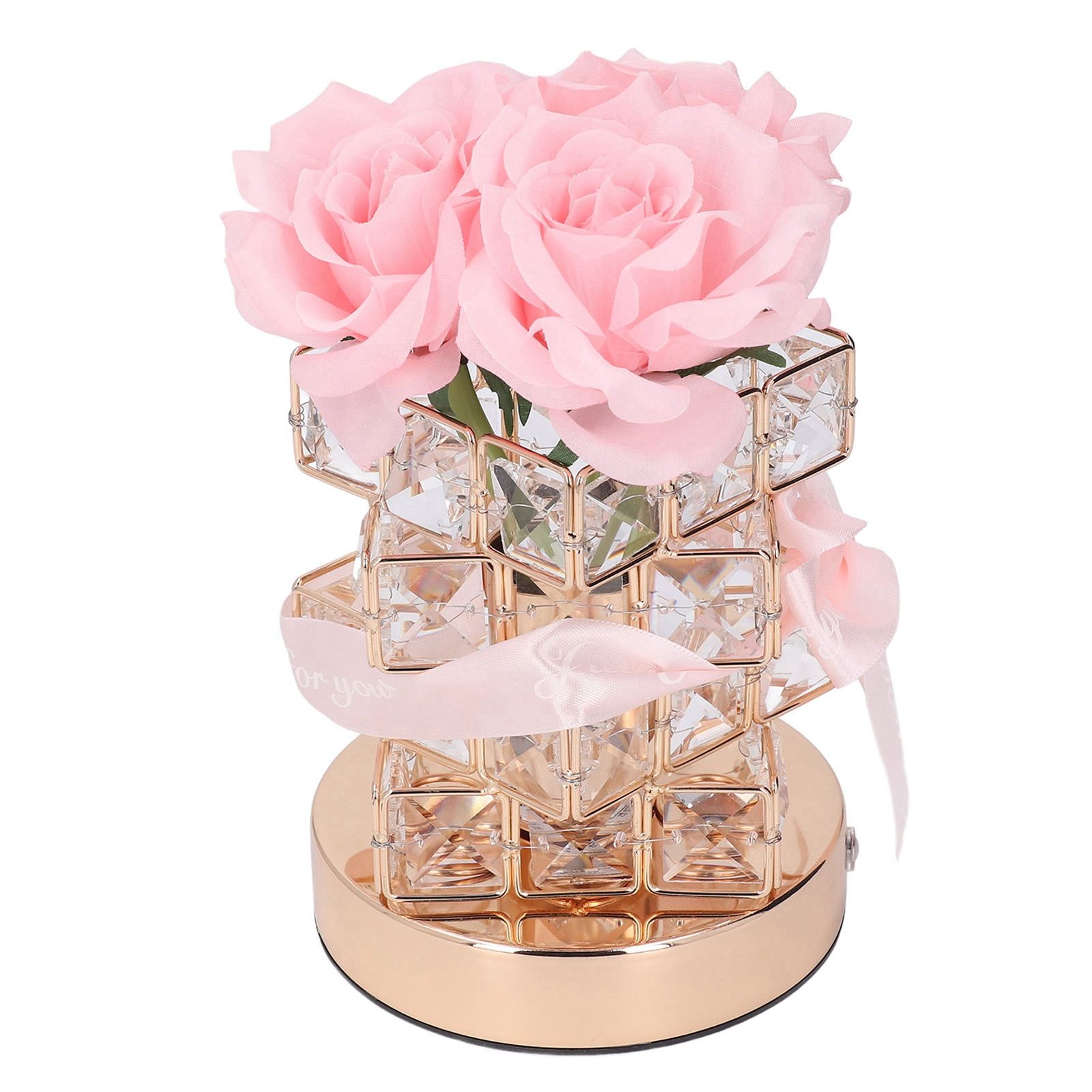 Rose Flower Lamp Rechargeable Touch Control Stepless Brightness Dimming 3 view 5