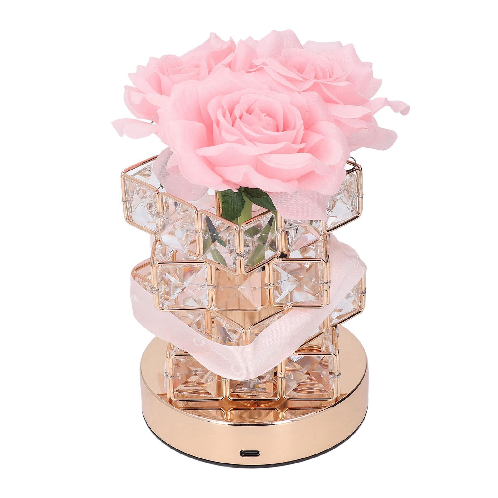 Rose Flower Lamp Rechargeable Touch Control Stepless Brightness Dimming 3 view 6
