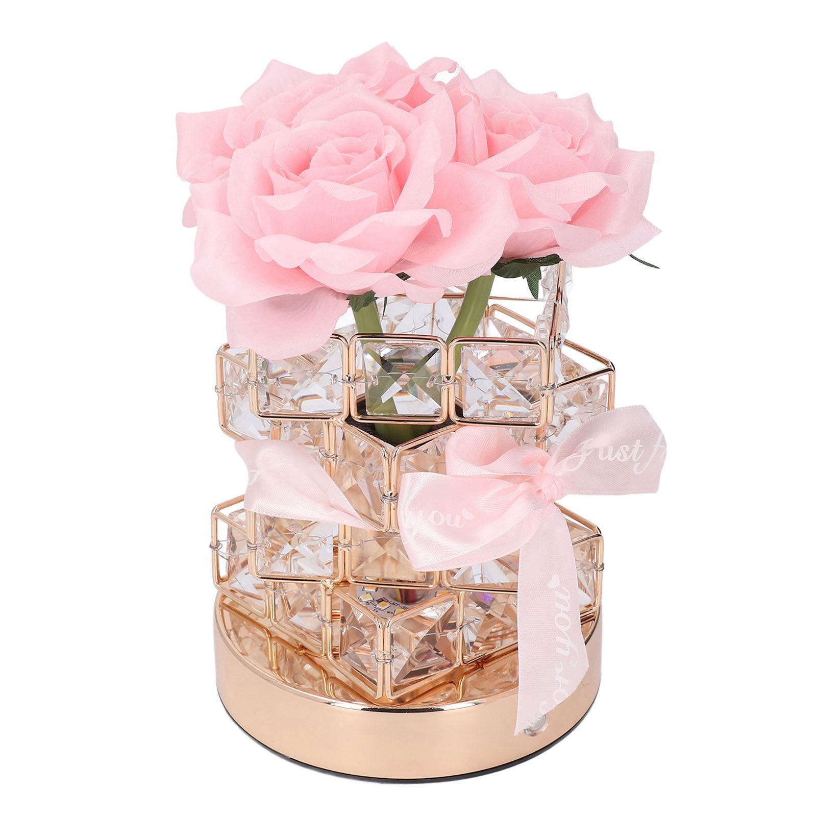 Rose Flower Lamp Rechargeable Touch Control Stepless Brightness Dimming 3 view 7