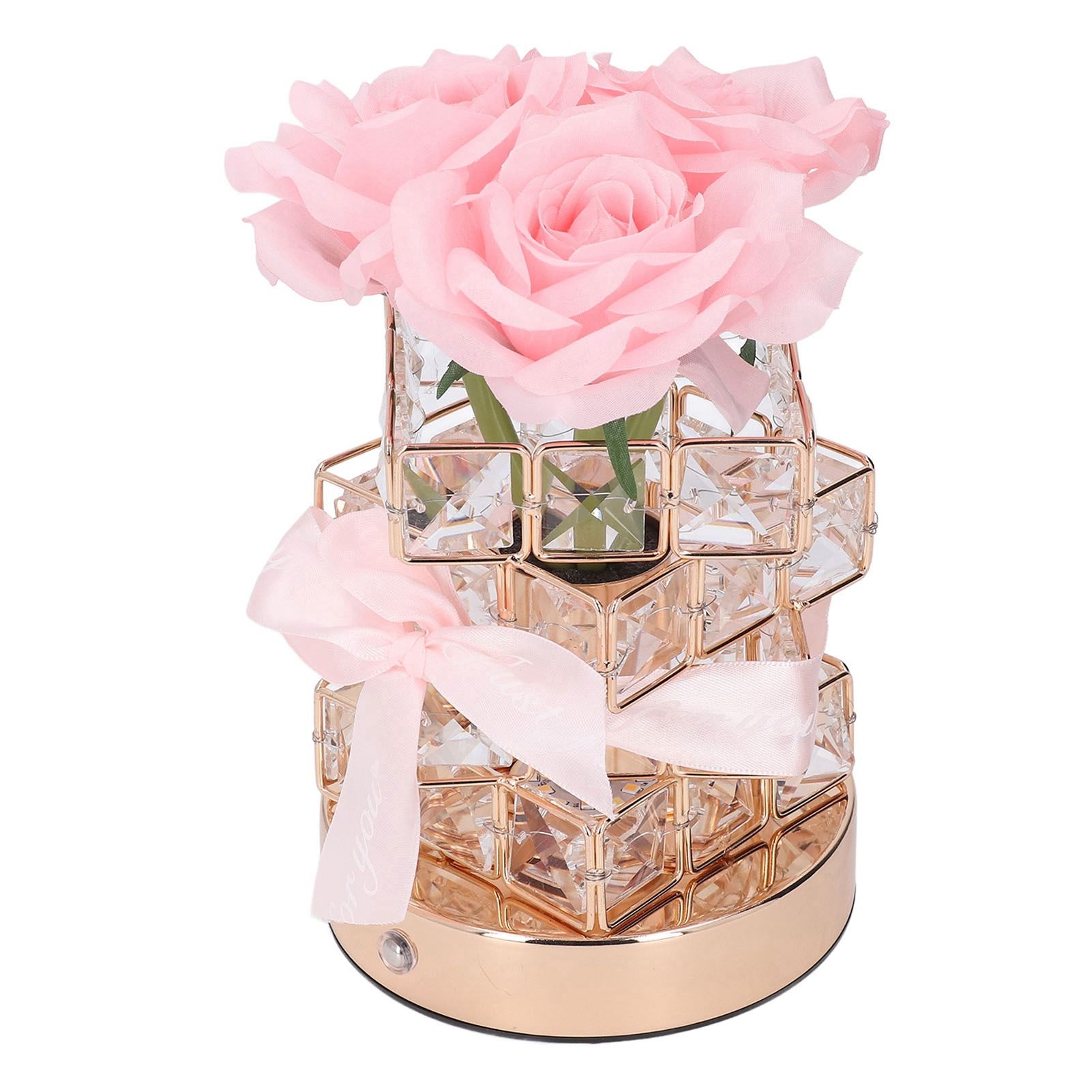 Rose Flower Lamp Rechargeable Touch Control Stepless Brightness Dimming 3 view 8