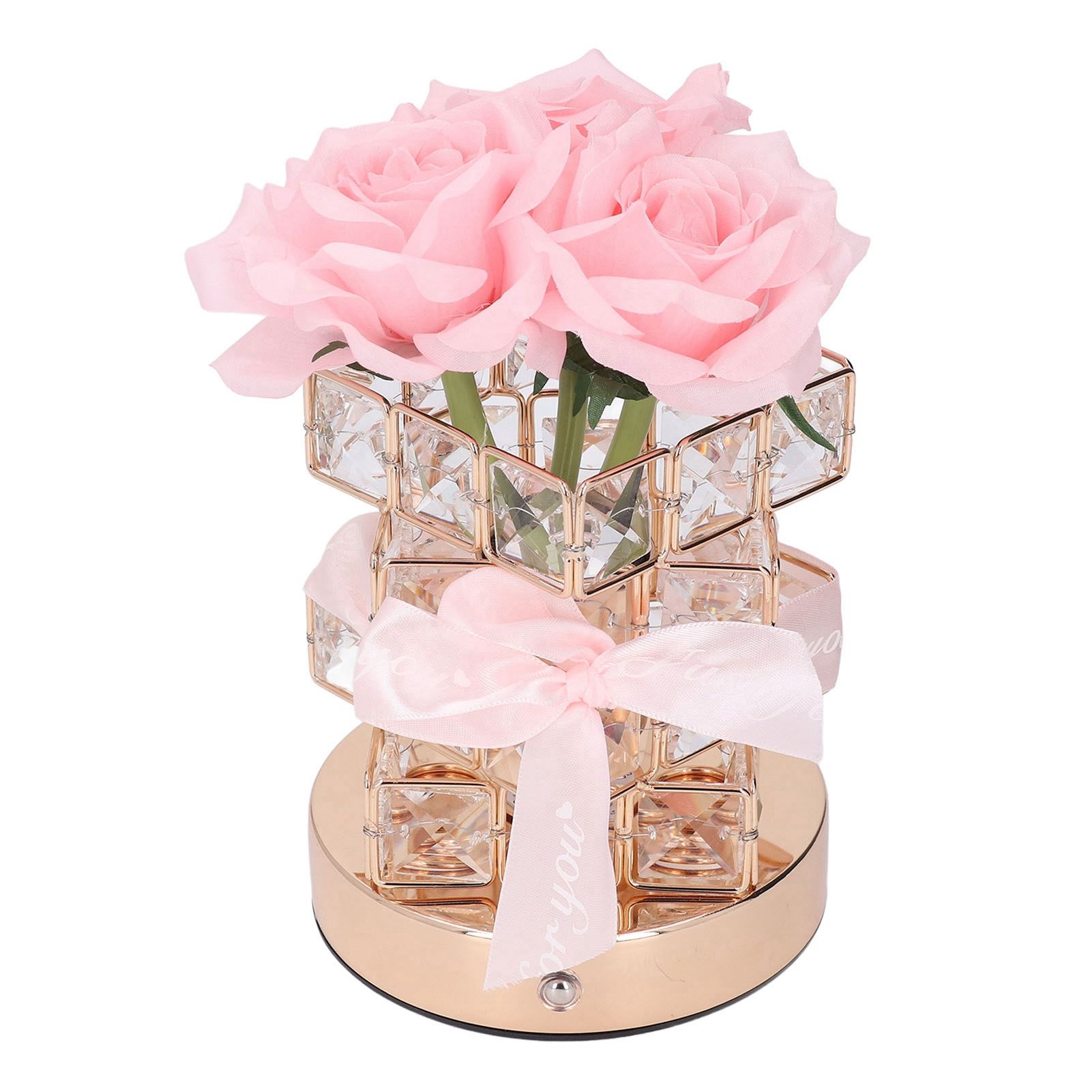 Rose Flower Lamp Rechargeable Touch Control Stepless Brightness Dimming 3 view 9