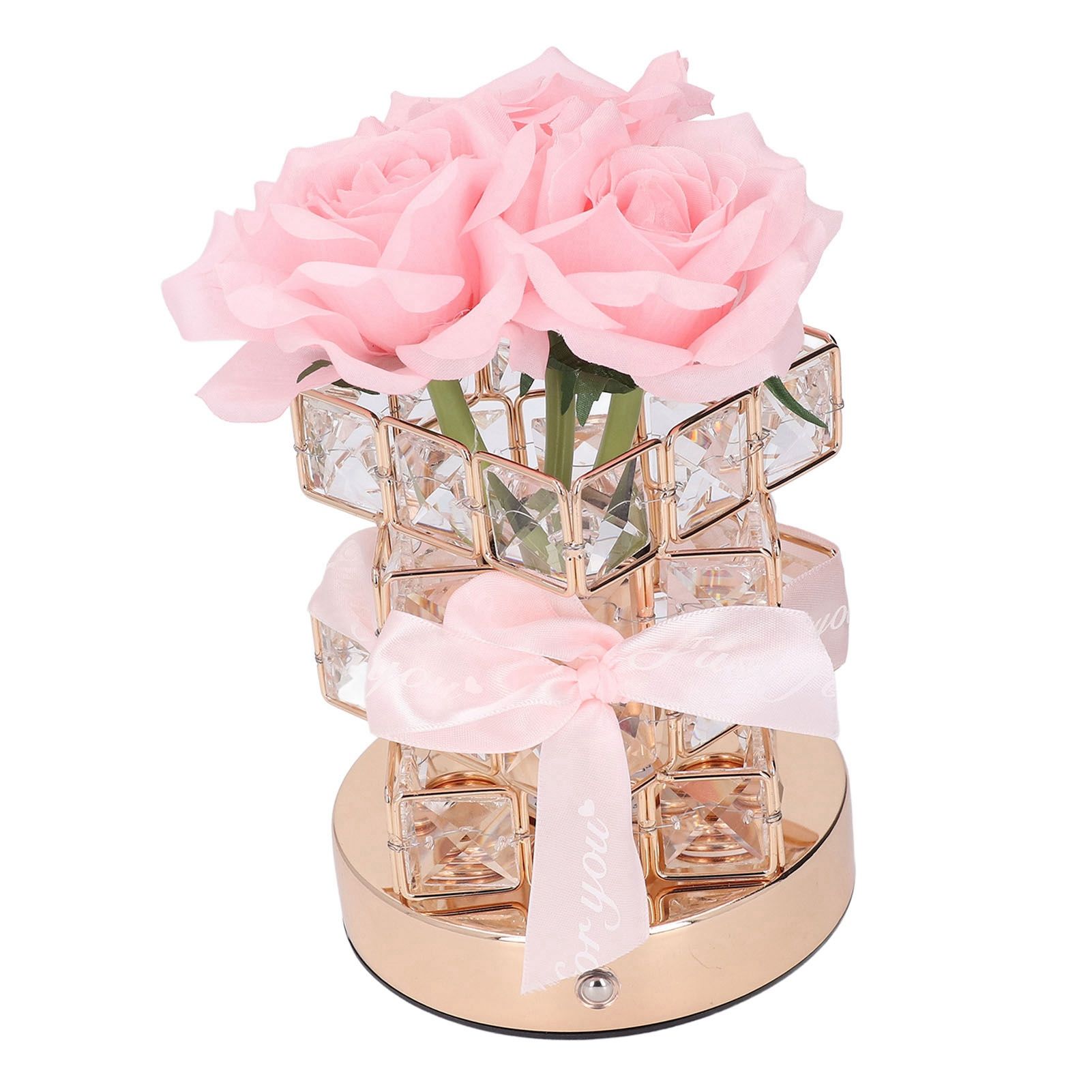 Rose Flower Lamp Rechargeable Touch Control Stepless Brightness Dimming 3 view 10