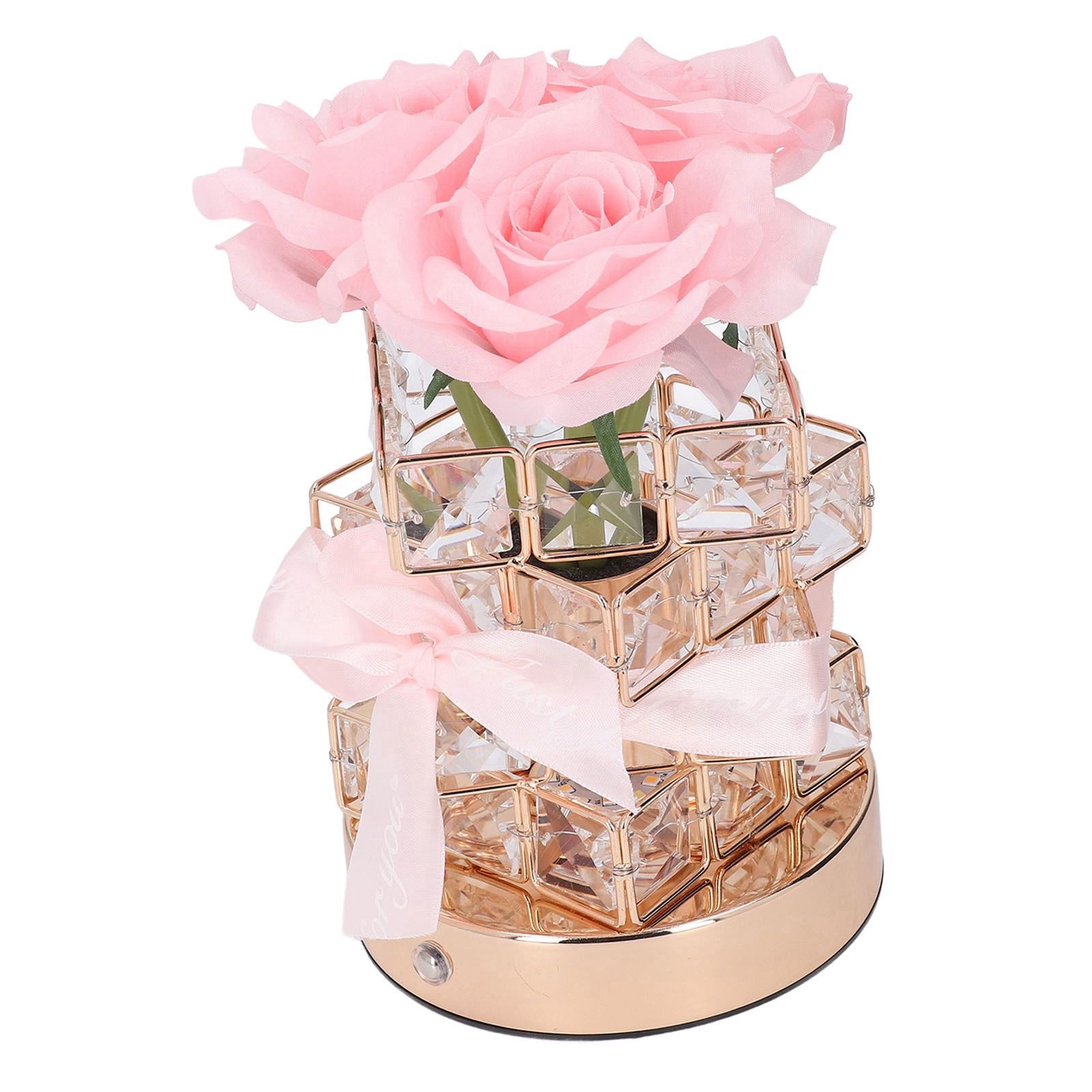Rose Flower Lamp Rechargeable Touch Control Stepless Brightness Dimming 3 view 11