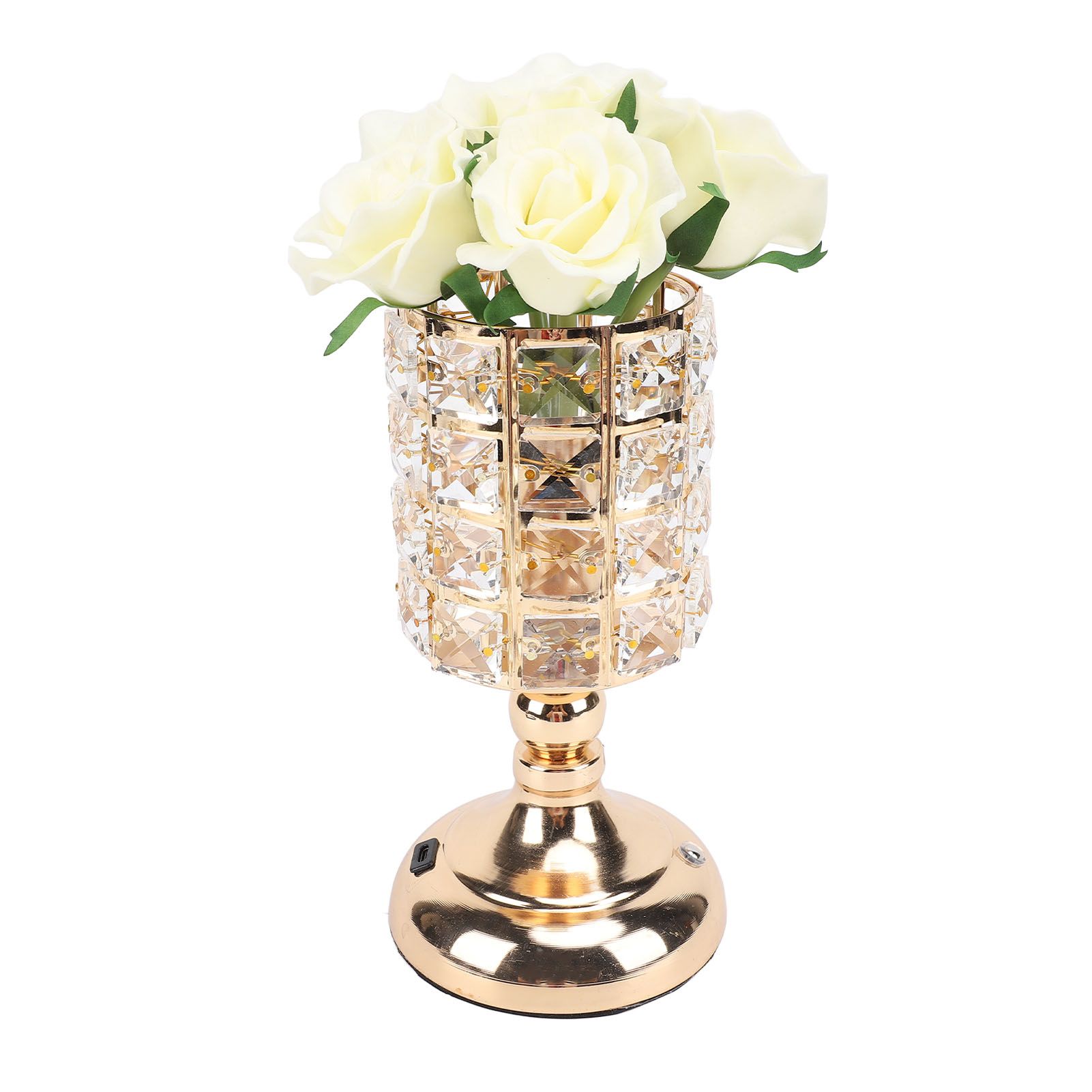 Rose Table Light 3 Light Colors Rechargeable Touch Control Stepless Dimming
