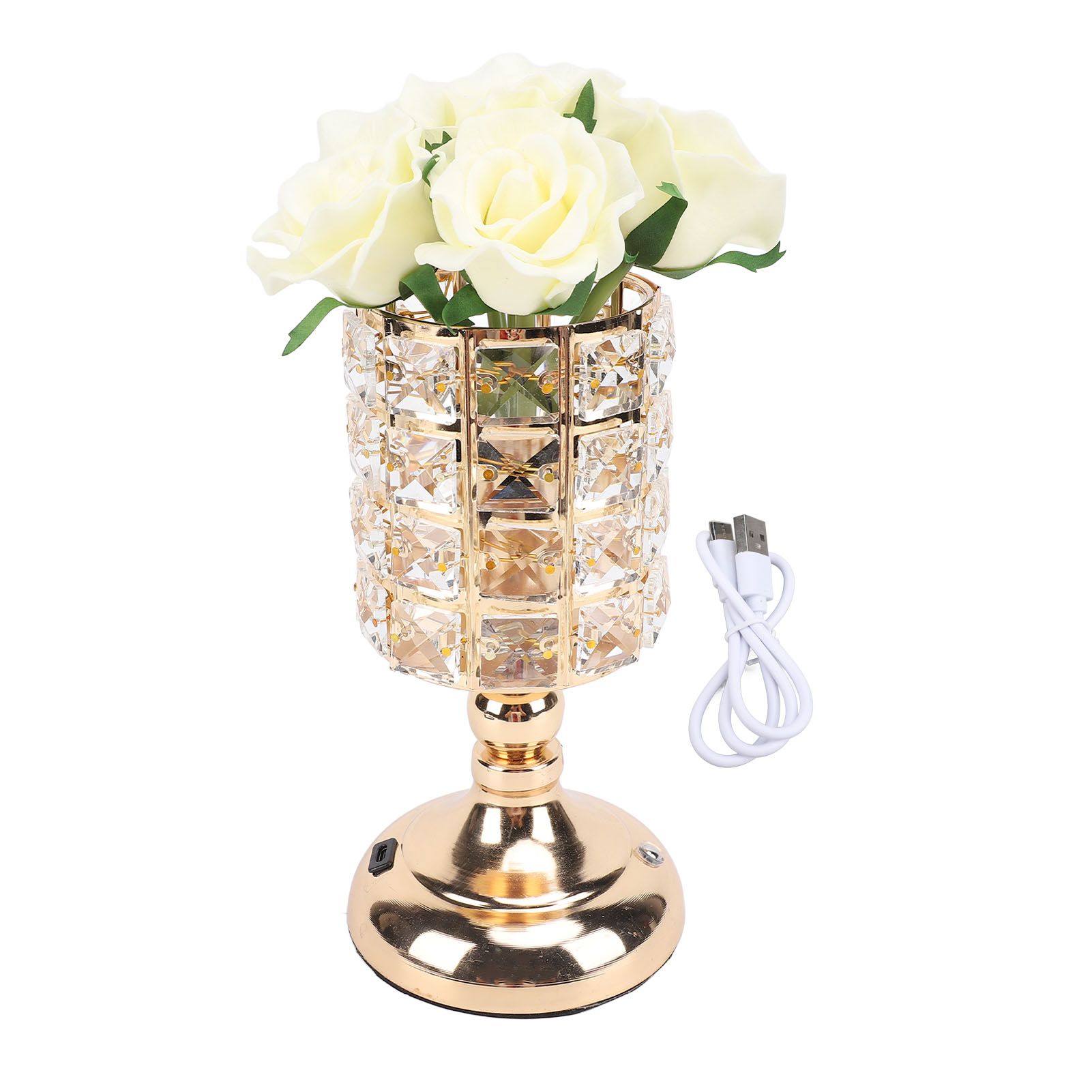 Rose Table Light 3 Light Colors Rechargeable Touch Control Stepless Dimming view 3