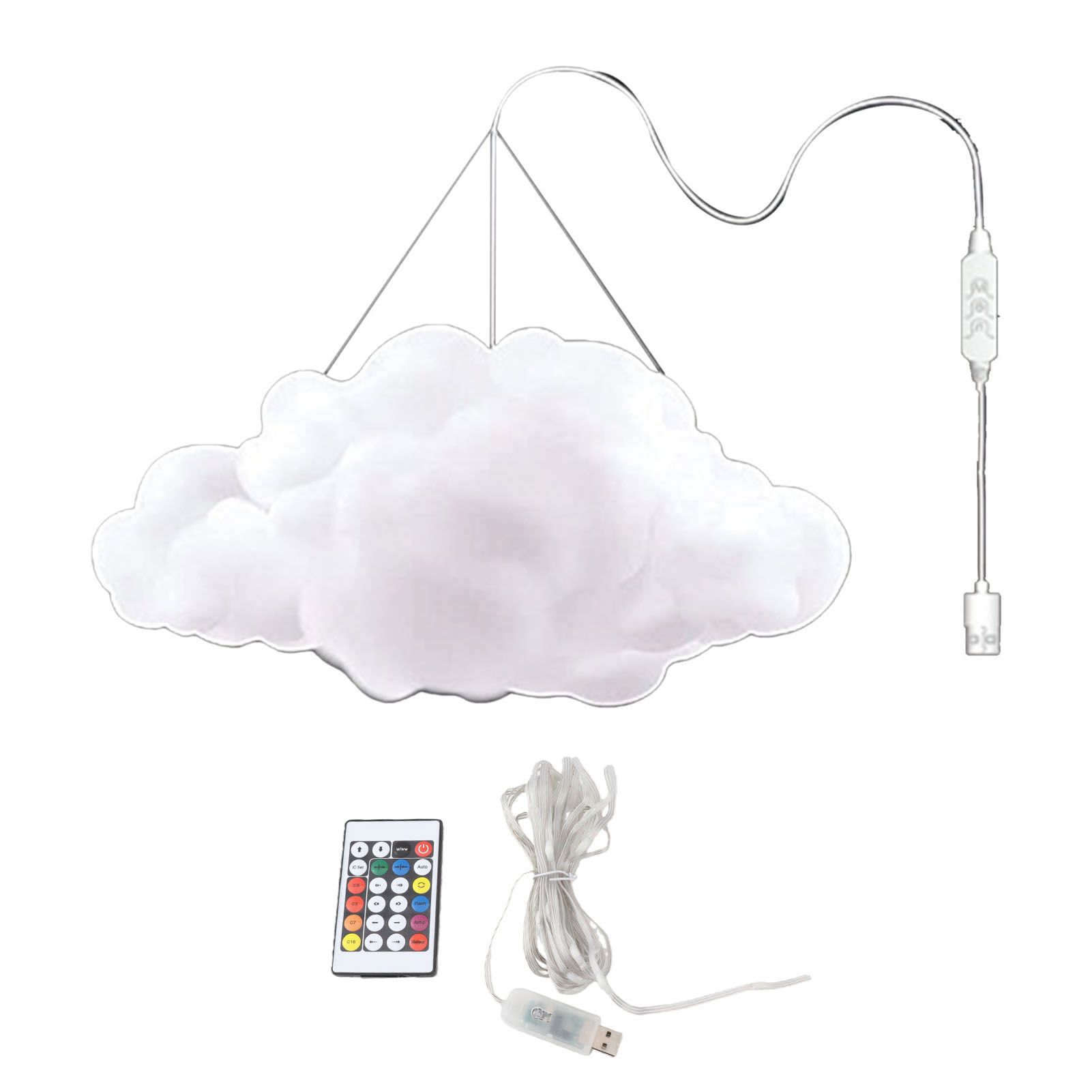 3D Big Cloudy Light DIY Smart App Control Decoration Muitifuntional Colorful view 3