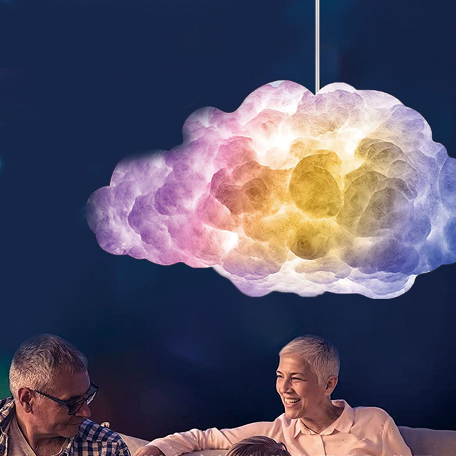 3D Big Cloudy Light DIY Smart App Control Decoration Muitifuntional Colorful view 9