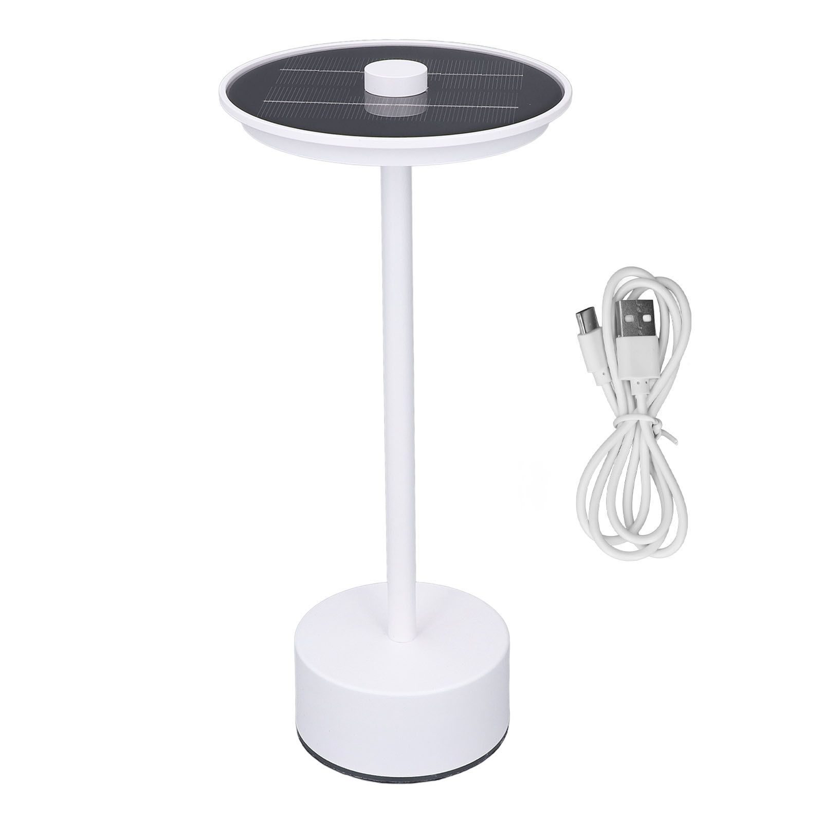 Solar Table Lamp LED Cordless 3 Light Source Touch Control Stepless Dimmable view 3