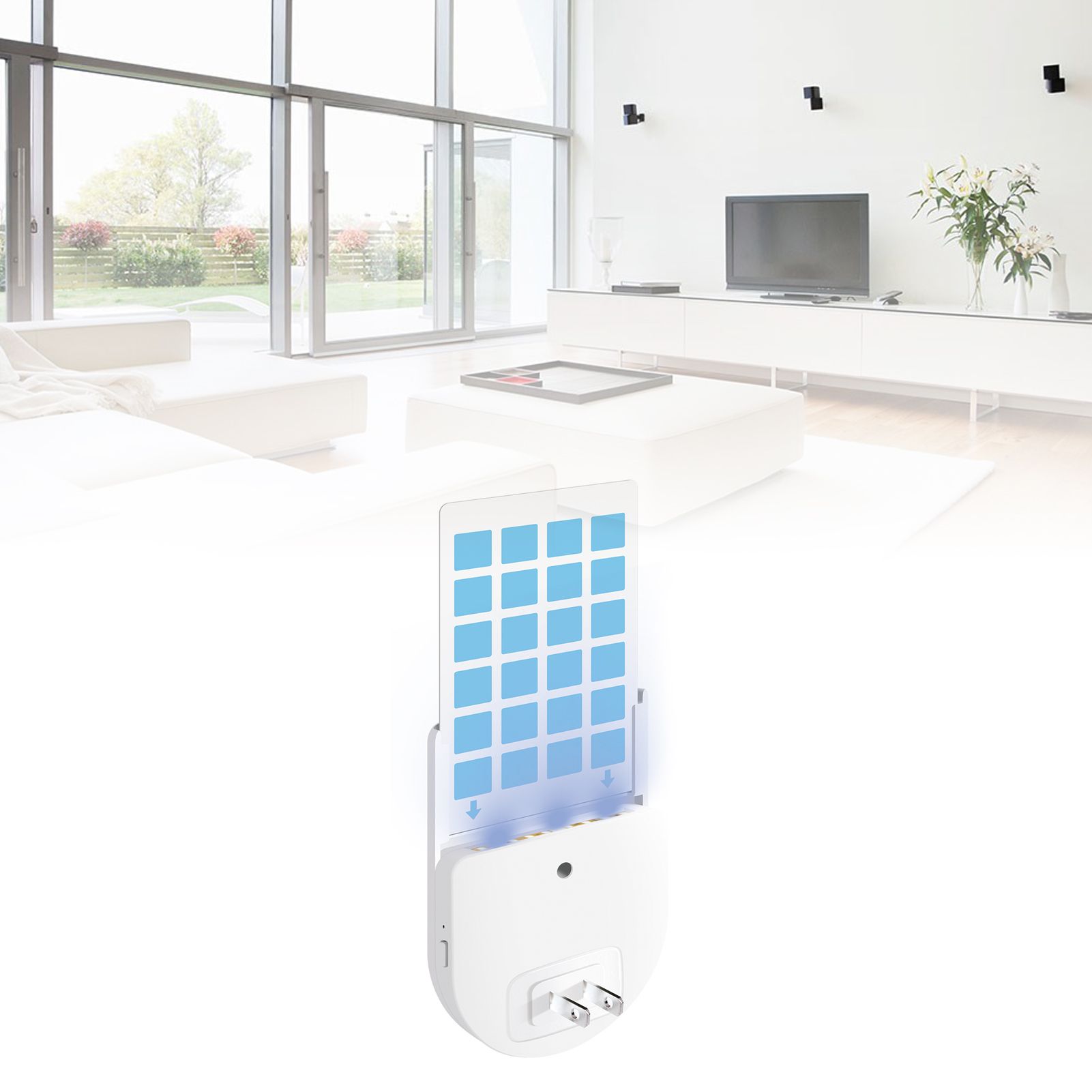 Indoor Fly Trap 5LED Plug In 365 to 395nm Strong Adhesive Long Life Fruit Fly view 8