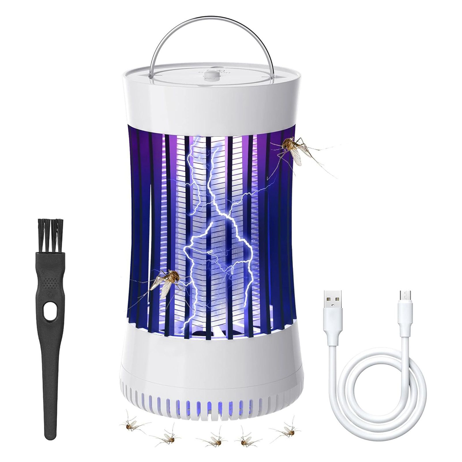 Electric Fly Light Electric Suction Type Purple Light Silent USB Rechargeable view 2