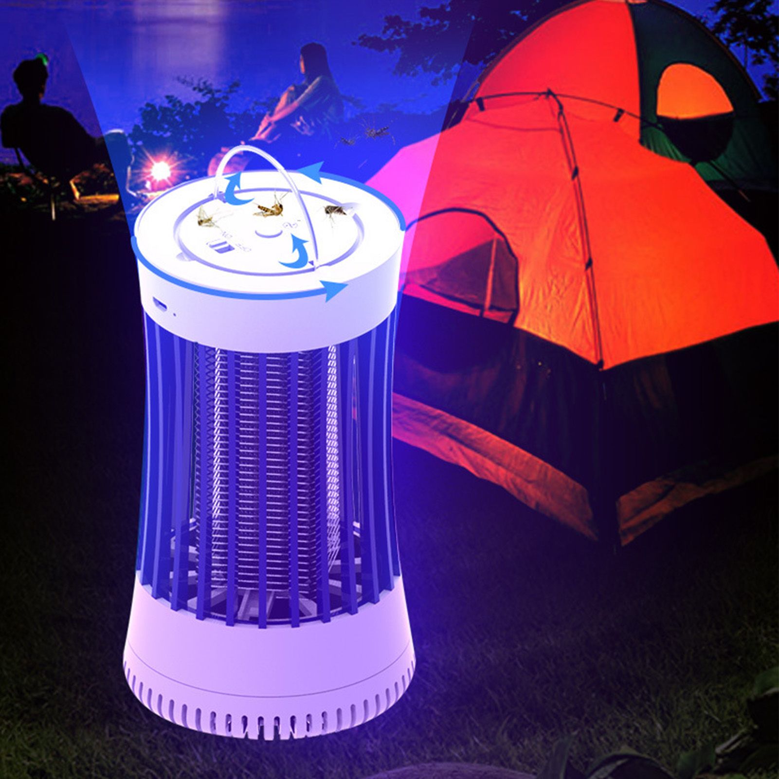 Electric Fly Light Electric Suction Type Purple Light Silent USB Rechargeable view 5