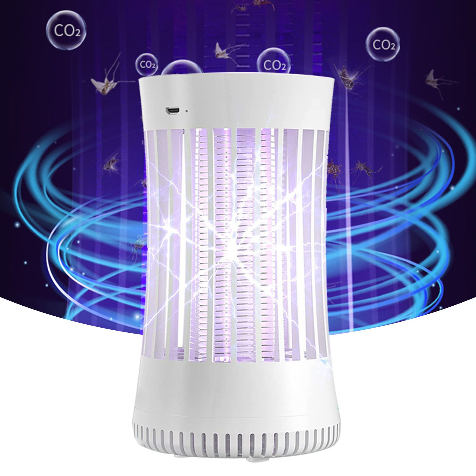 Electric Fly Light Electric Suction Type Purple Light Silent USB Rechargeable view 4