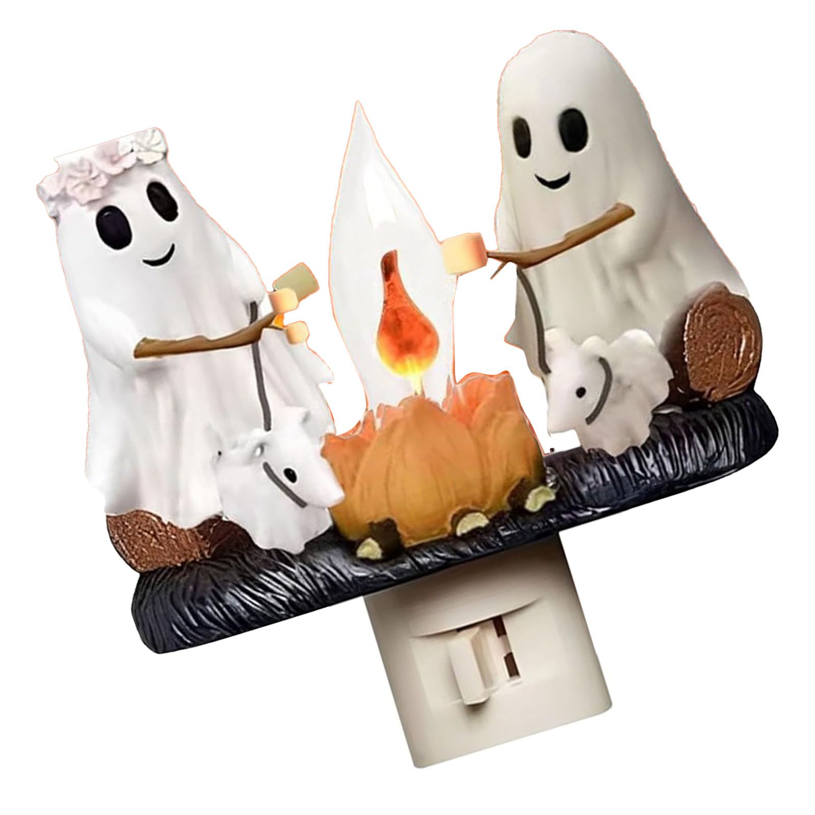 Ghost Campfire Night Light LED Small Cute 3D Spooky Flickering Fire Nightlight view 6