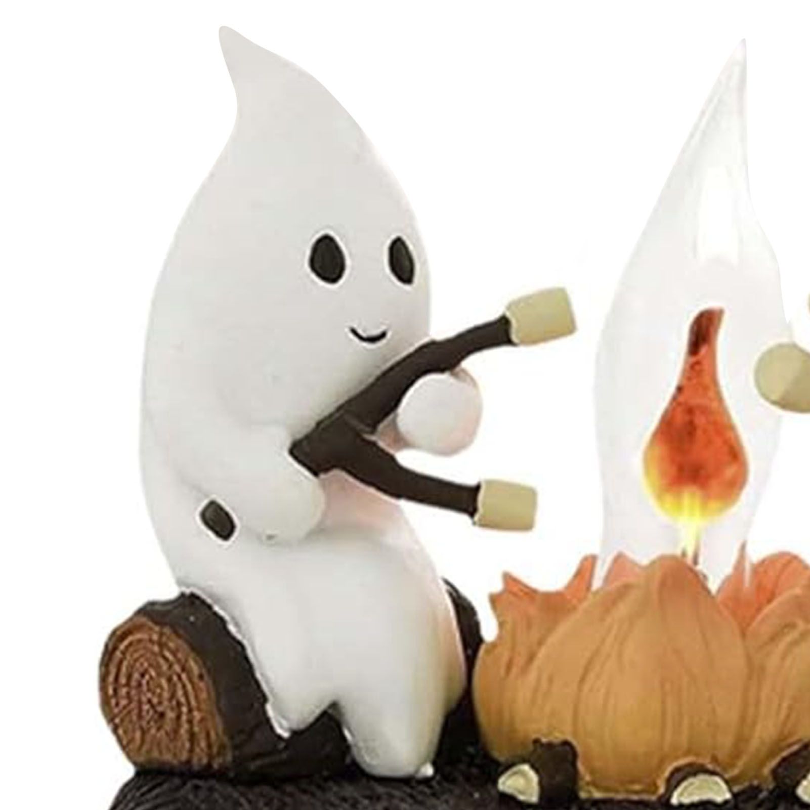 LED Ghost Campfire Flickering Night Light 2 Ghosts Roasting Marshmallows At view 7
