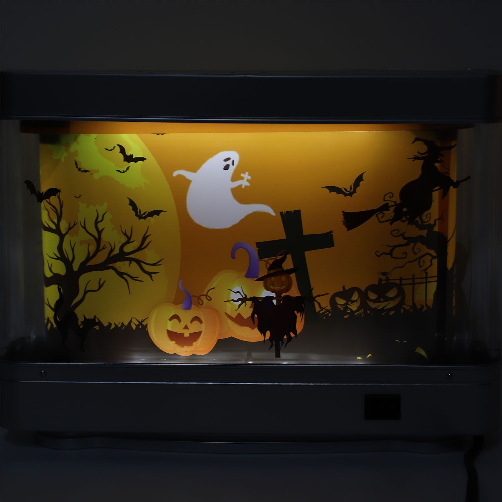 Ghost Aquarium Decorative Lamp Artificial Hallowmas LED Dynamic Table Motion view 2
