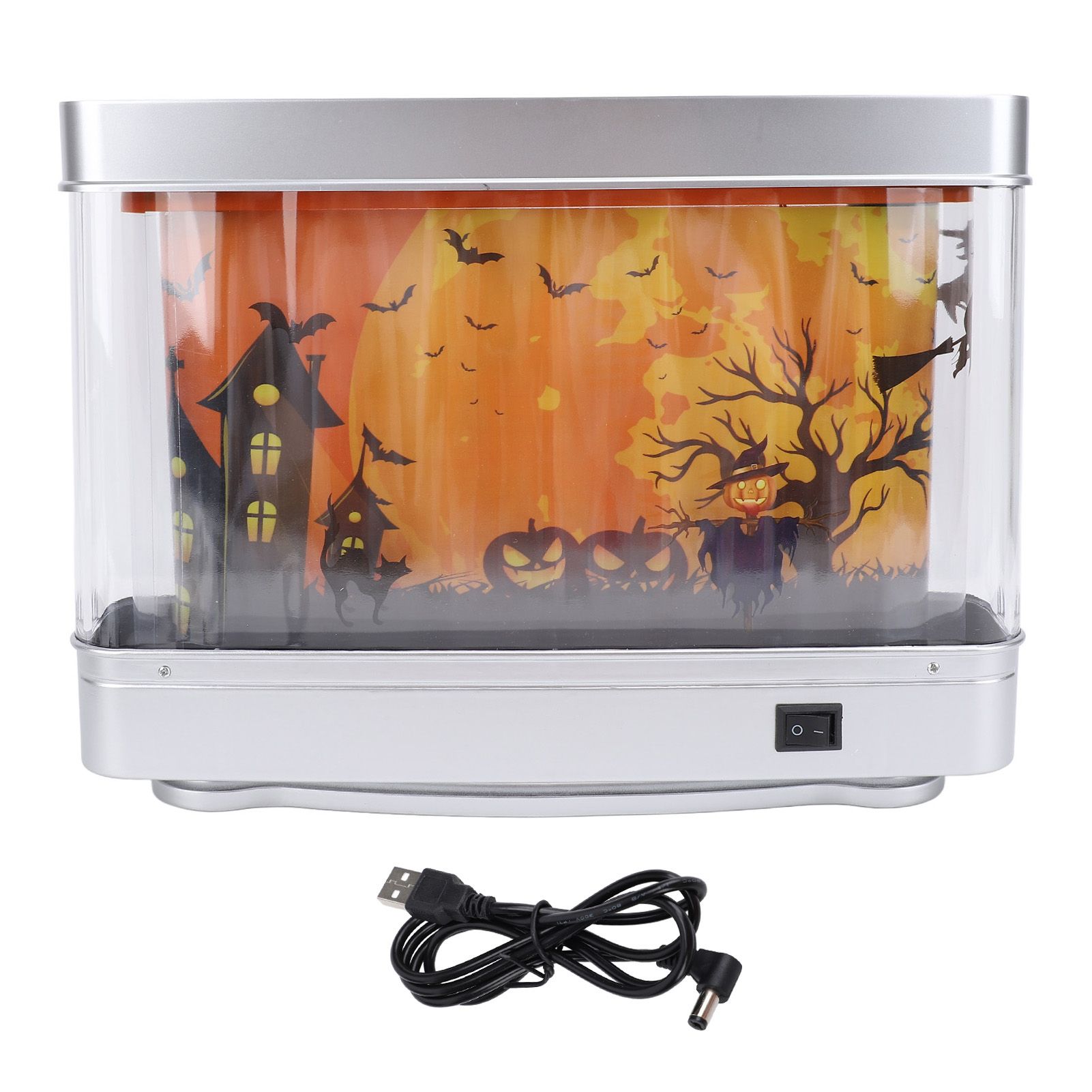 LED Light Up Witch Ghost Bat Pumpkin Lamp Light Fish Tank Aquarium Shaped view 3