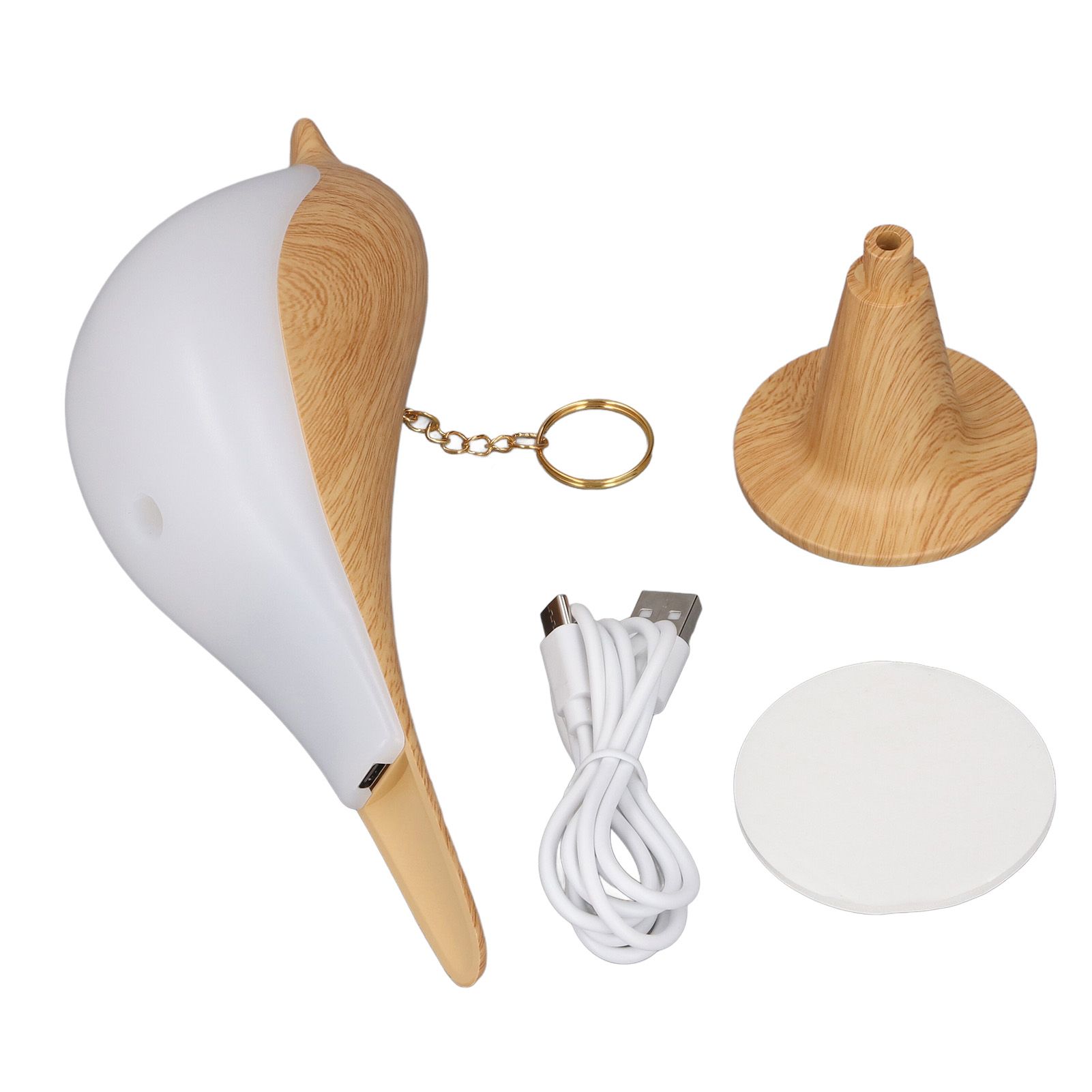Small Bird Table Lamp Touch Control 3 Color Mode Dimmable USB Rechargeable view 3