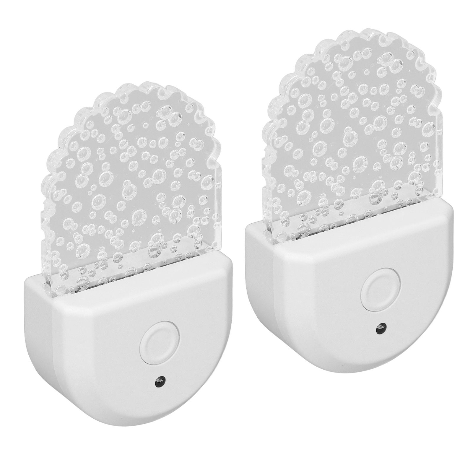 2 Pcs Color Changing Night Light Plug in RGB LED Night Lamp with Light Sensor view 9
