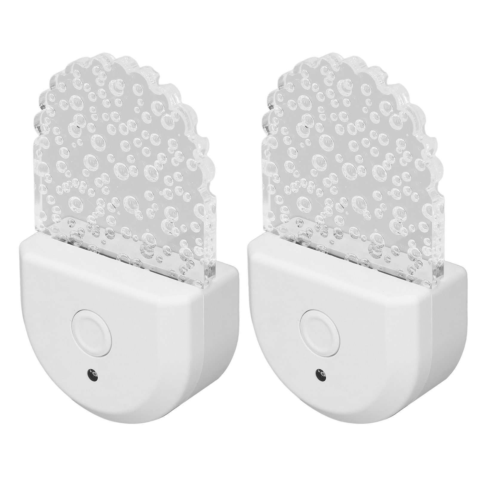 2 Pcs Color Changing Night Light Plug in RGB LED Night Lamp with Light Sensor view 10