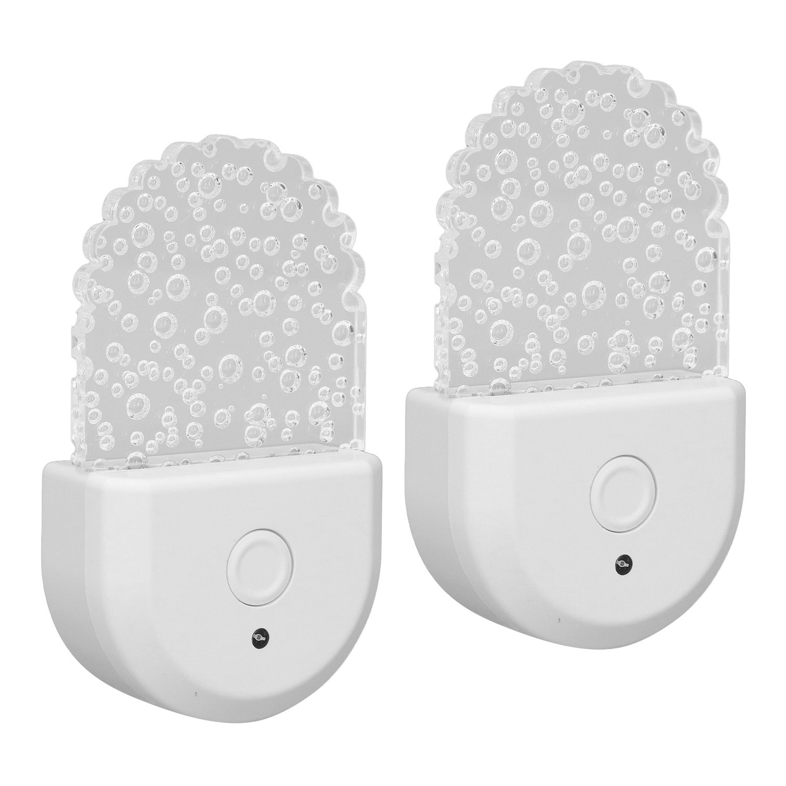 2 Pcs Color Changing Night Light Plug in RGB LED Night Lamp with Light Sensor view 6