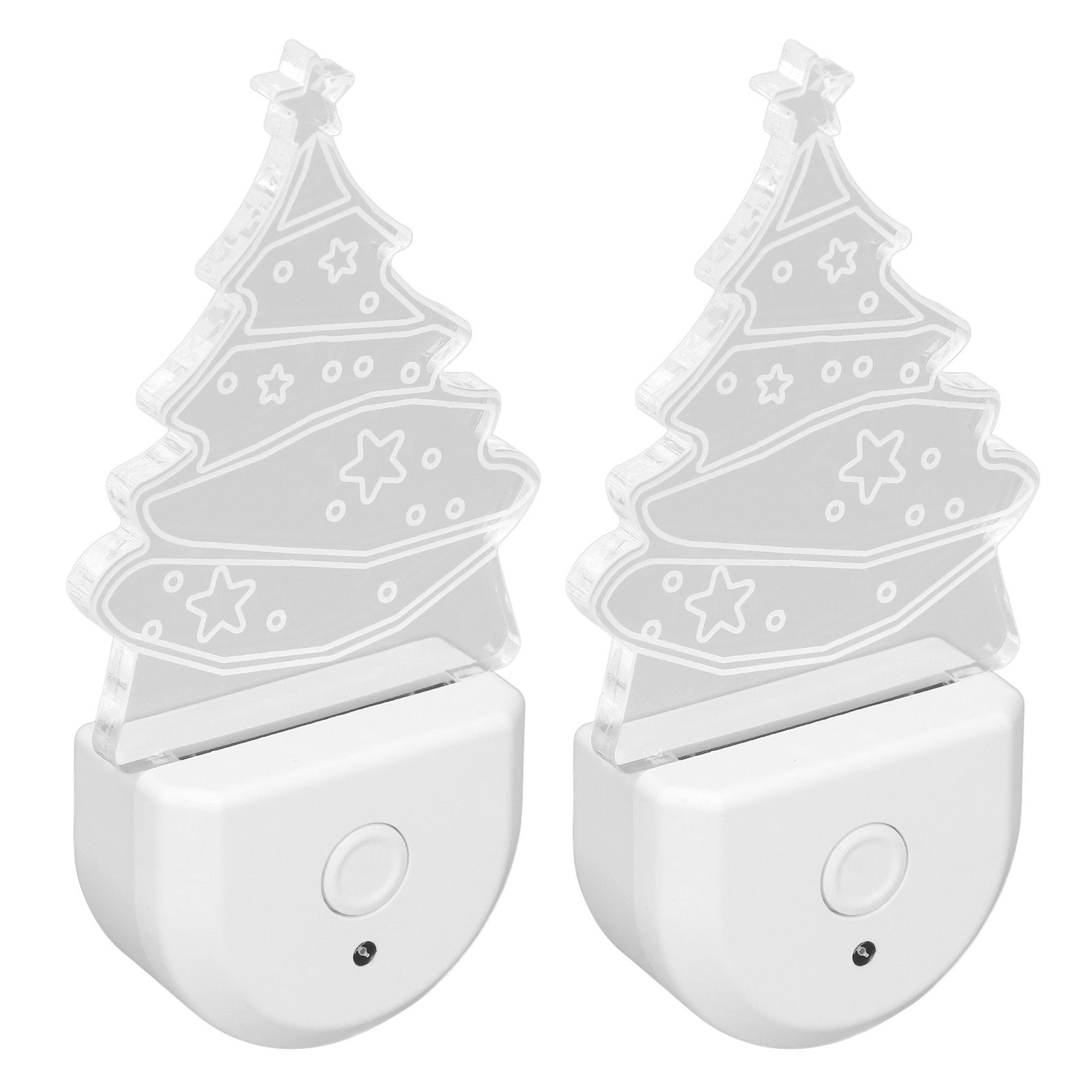 Xmas Tree LED Night Light Dusk To Dawn Sensor Plug and Play Energy Saving RGB view 6