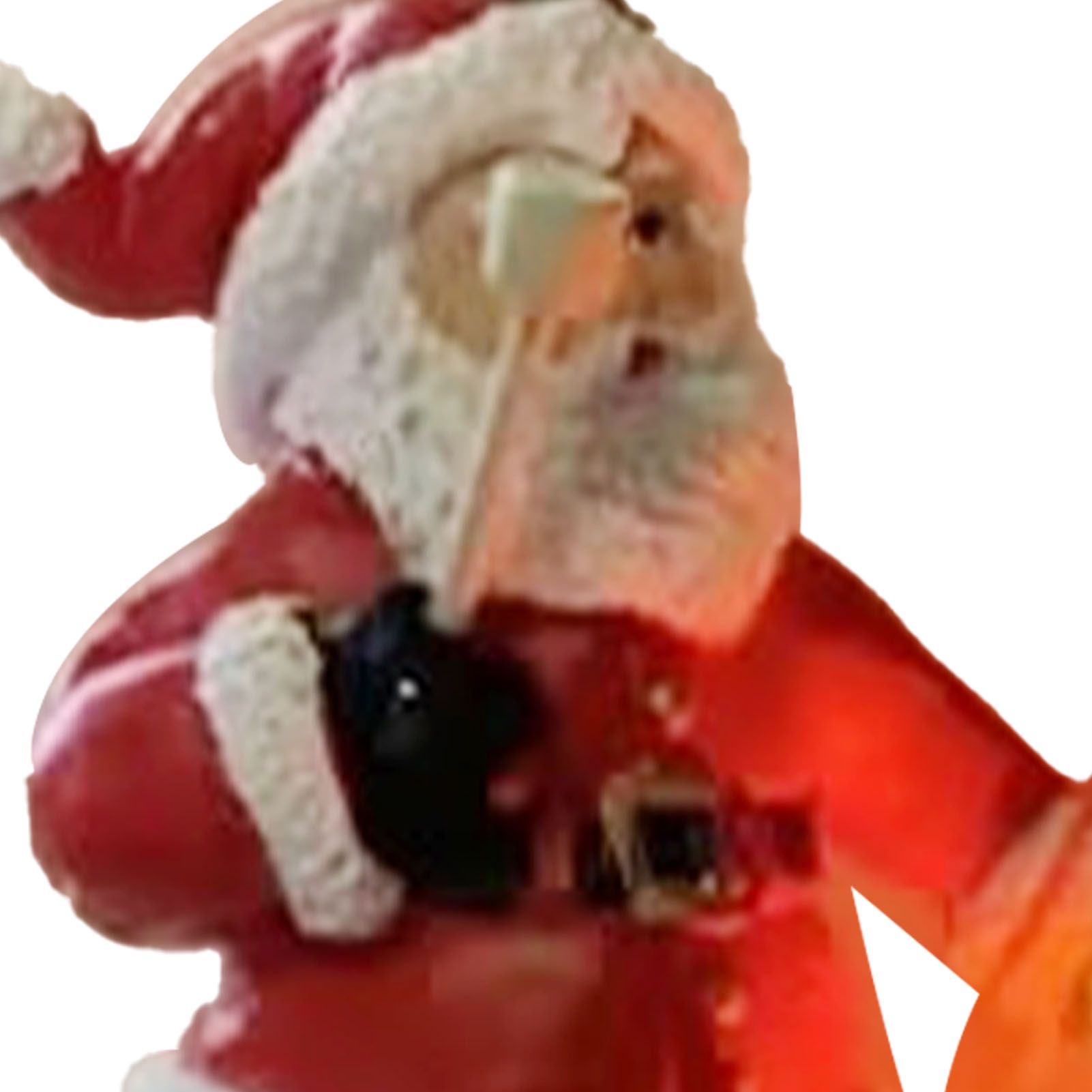 Santa Campfire Night Light LED Plug In Cute 3D Spooky Fake Flickering Fire view 2