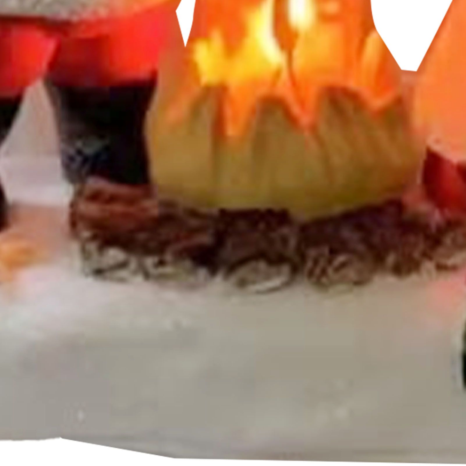 Santa Campfire Night Light LED Plug In Cute 3D Spooky Fake Flickering Fire view 7
