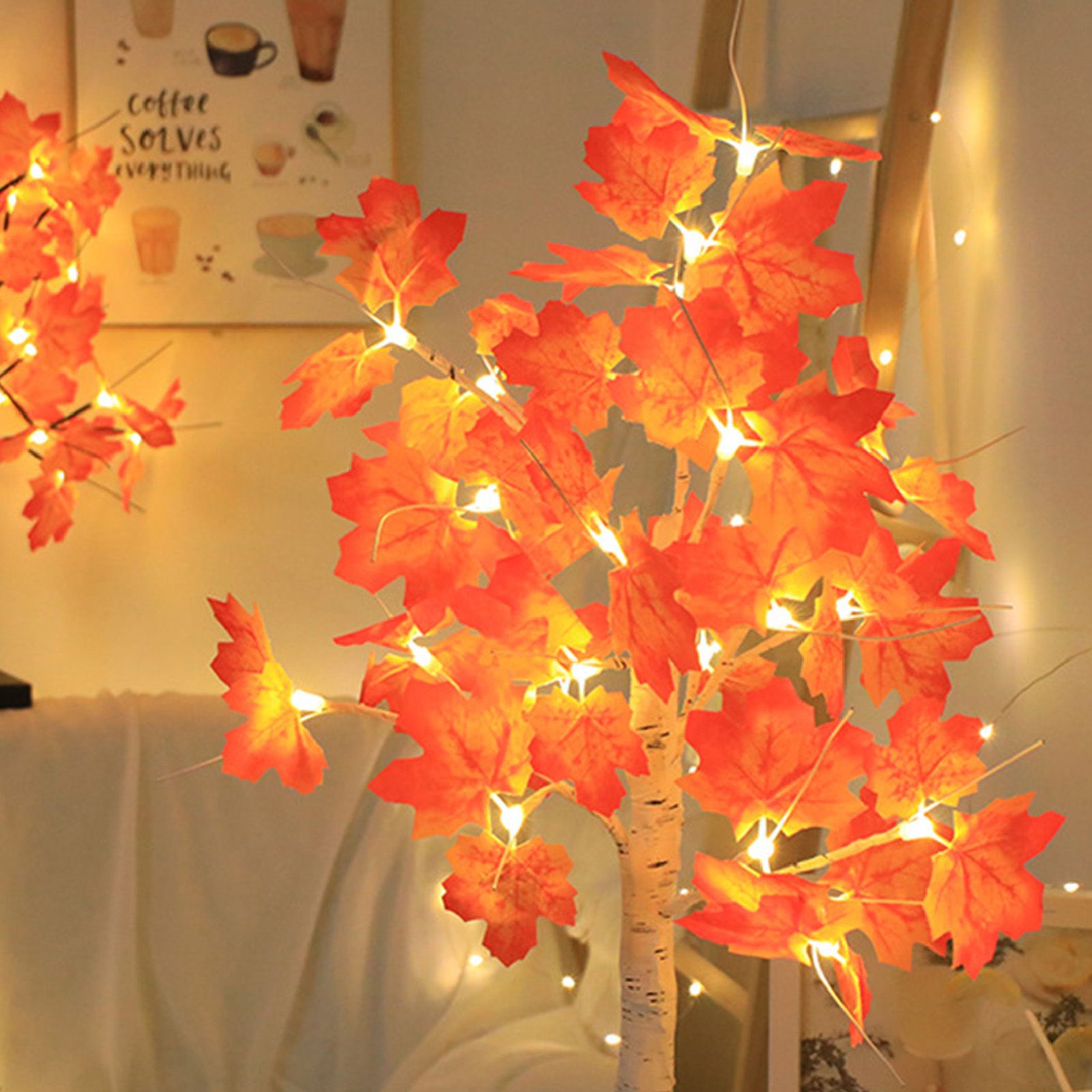 LED Maple Tree Lamp Multi Color Lighting Adjustable Brightness LED Lighted view 2