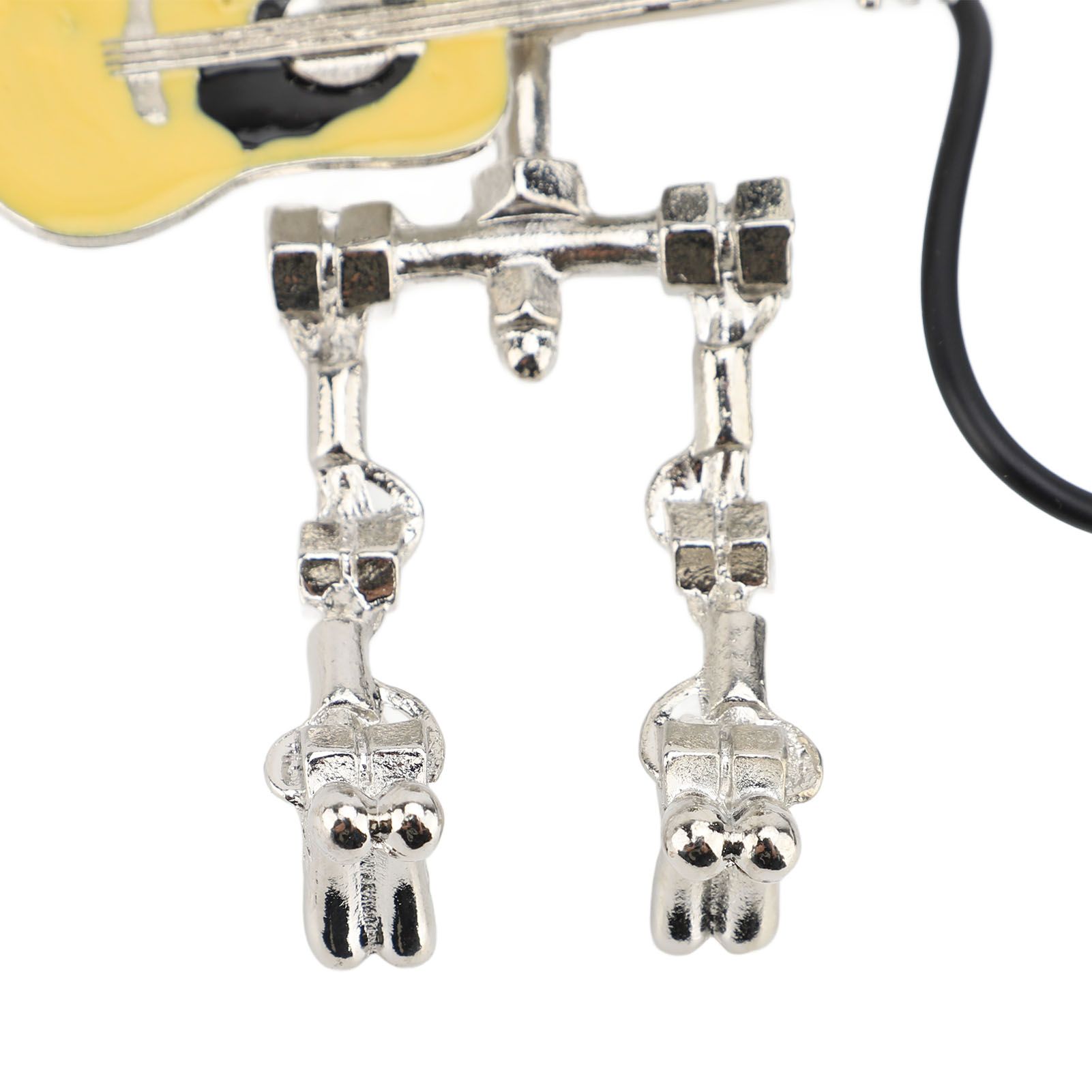 Vintage Microphone Guitar Robot Table Lamp Aluminum Retro Metal Robot Night view 7