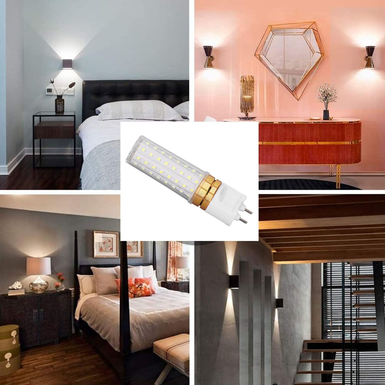 2pcs G12 LED Corn Light Bulb 1500lm 15w High Color Rendering 2 Pin Base LED view 12