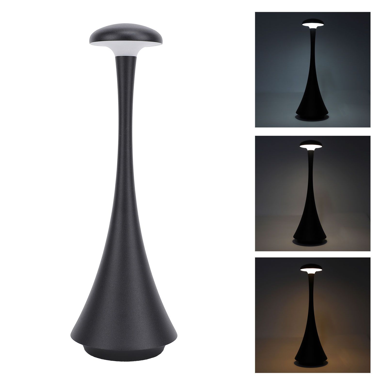 LED Table Lamp Rechargeable 3 Color Temperatures Stepless Dimmable Touch view 6
