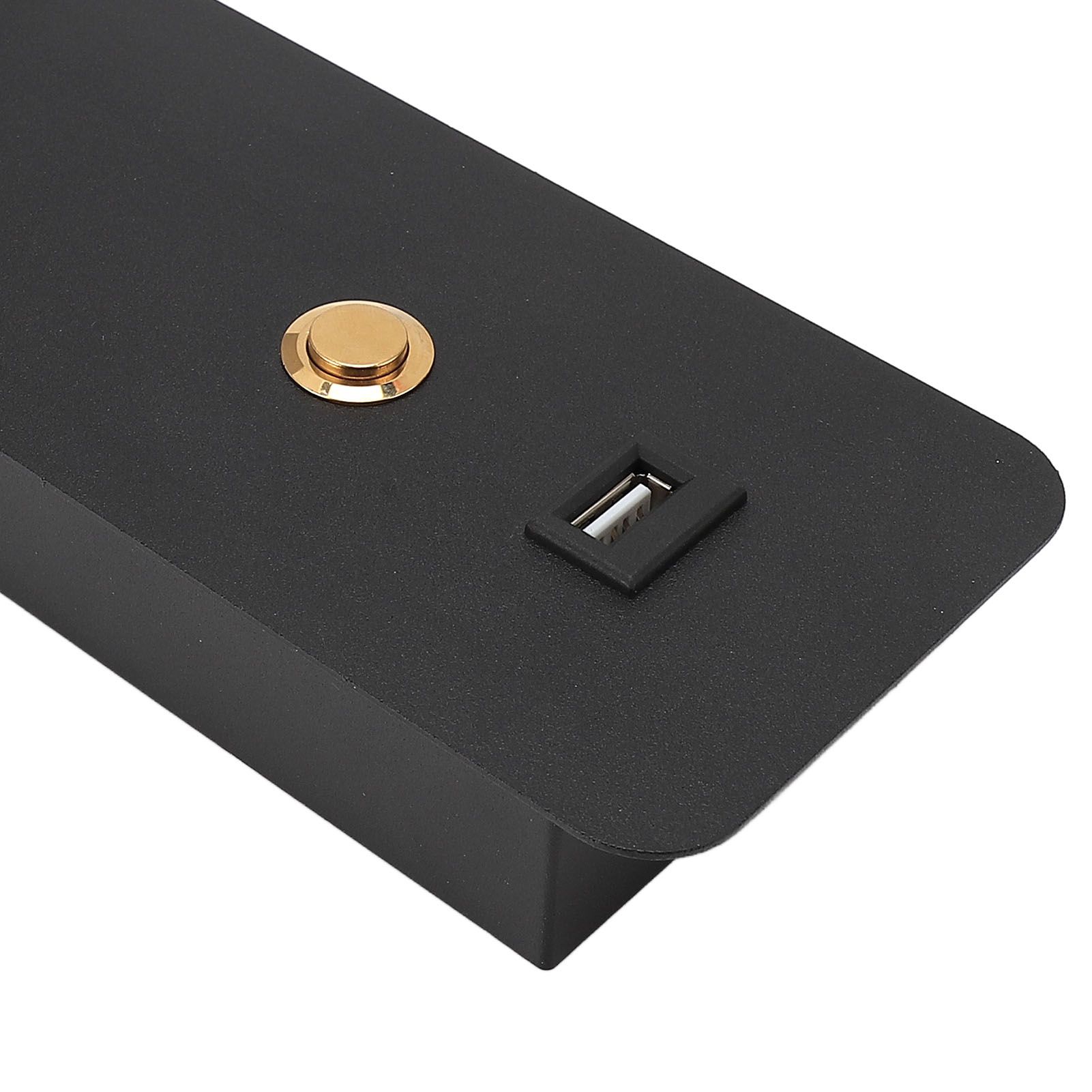 LED Bedside Wall Lamp 3 Color Temperature Rotatable Adjustable Metal Reading view 2