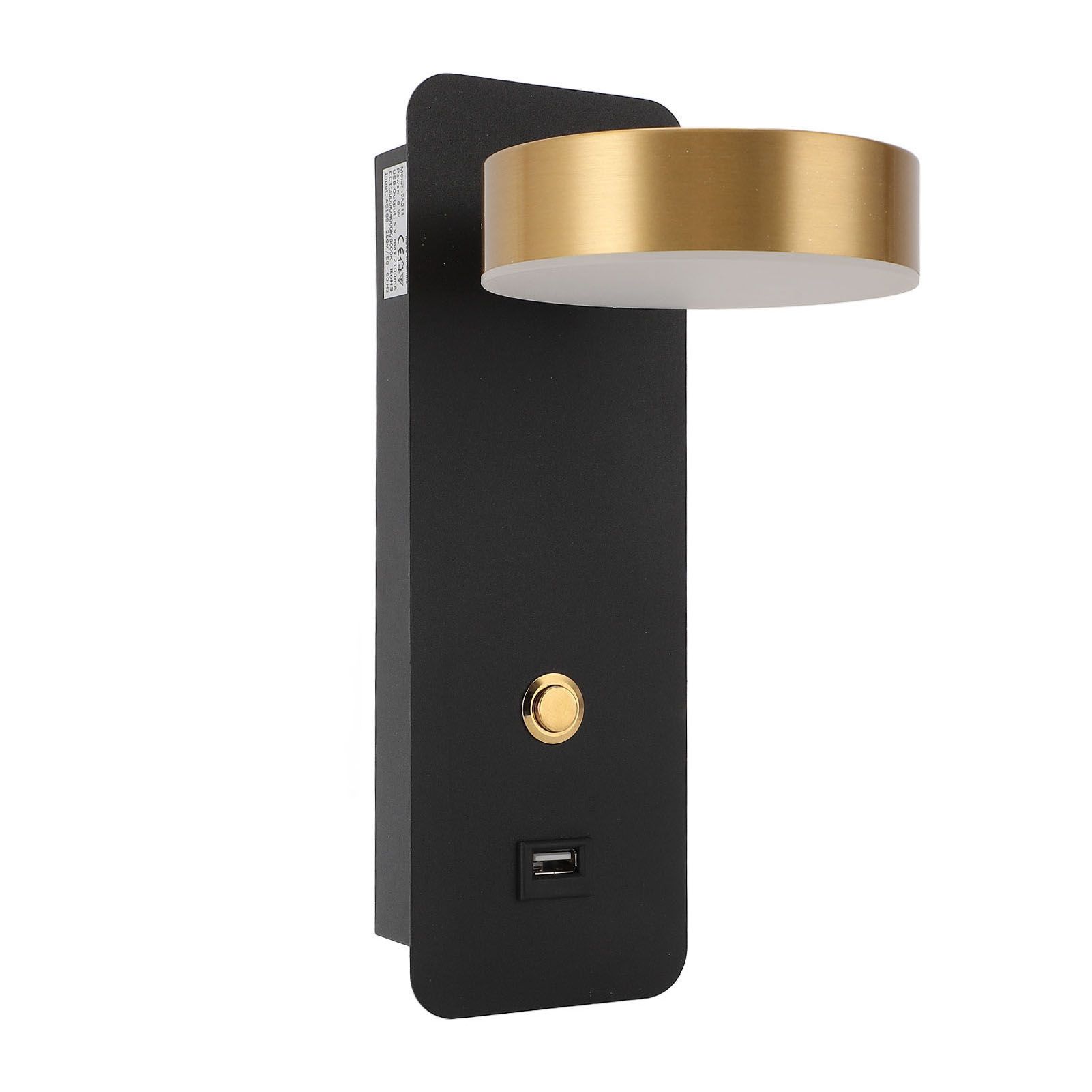 LED Bedside Wall Lamp 3 Color Temperature Rotatable Adjustable Metal Reading view 4