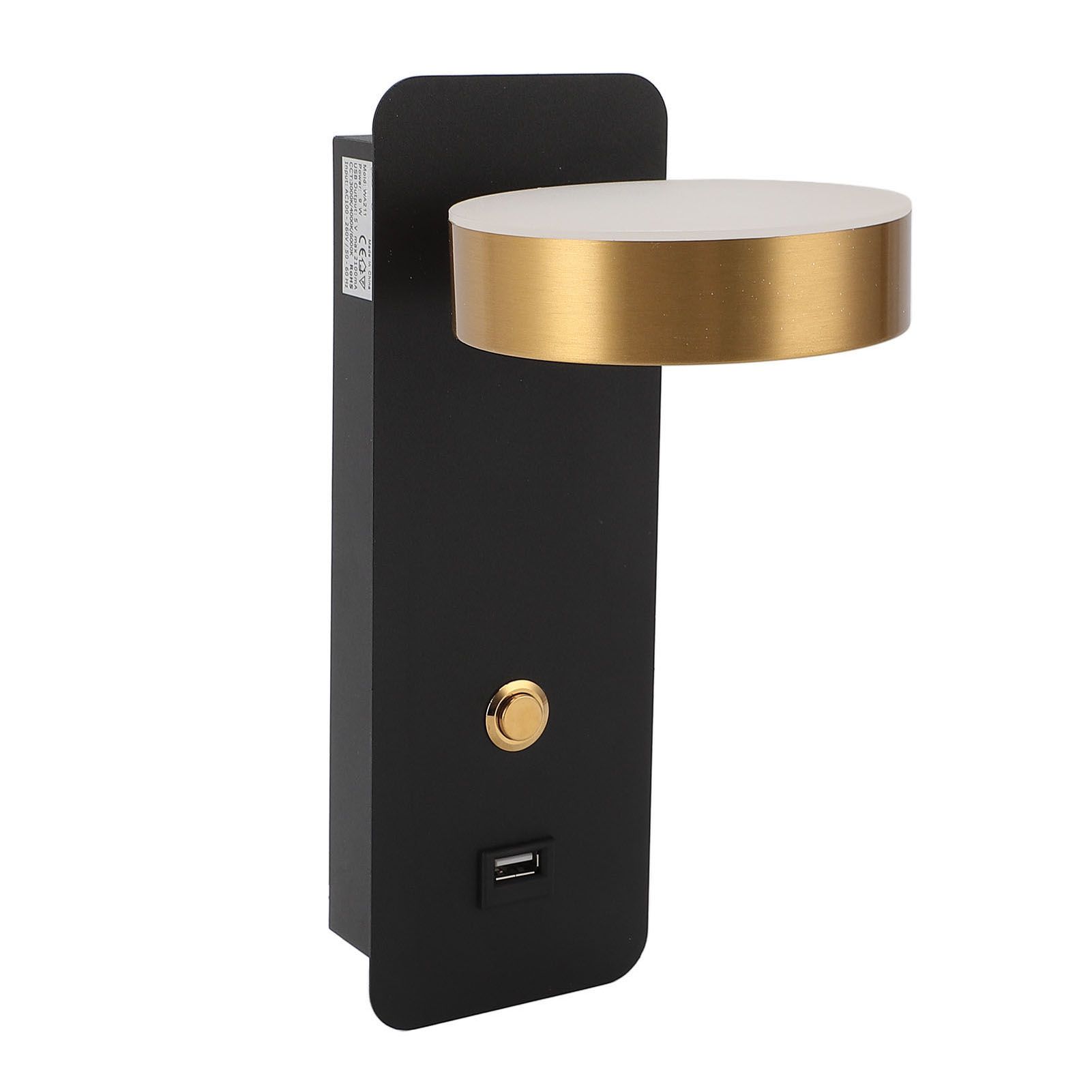LED Bedside Wall Lamp 3 Color Temperature Rotatable Adjustable Metal Reading view 8