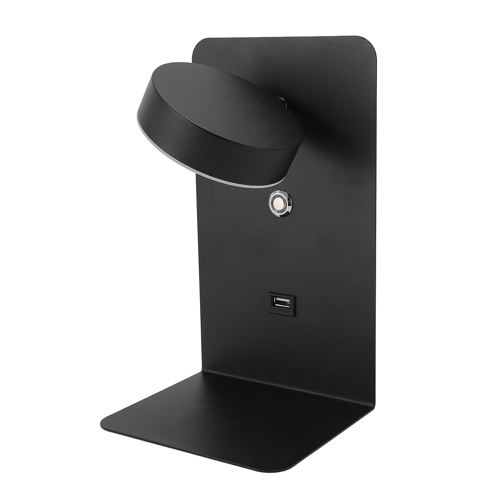 LED Plug In Wall Light with Switch and USB Charging Port Modern Rotatable view 4