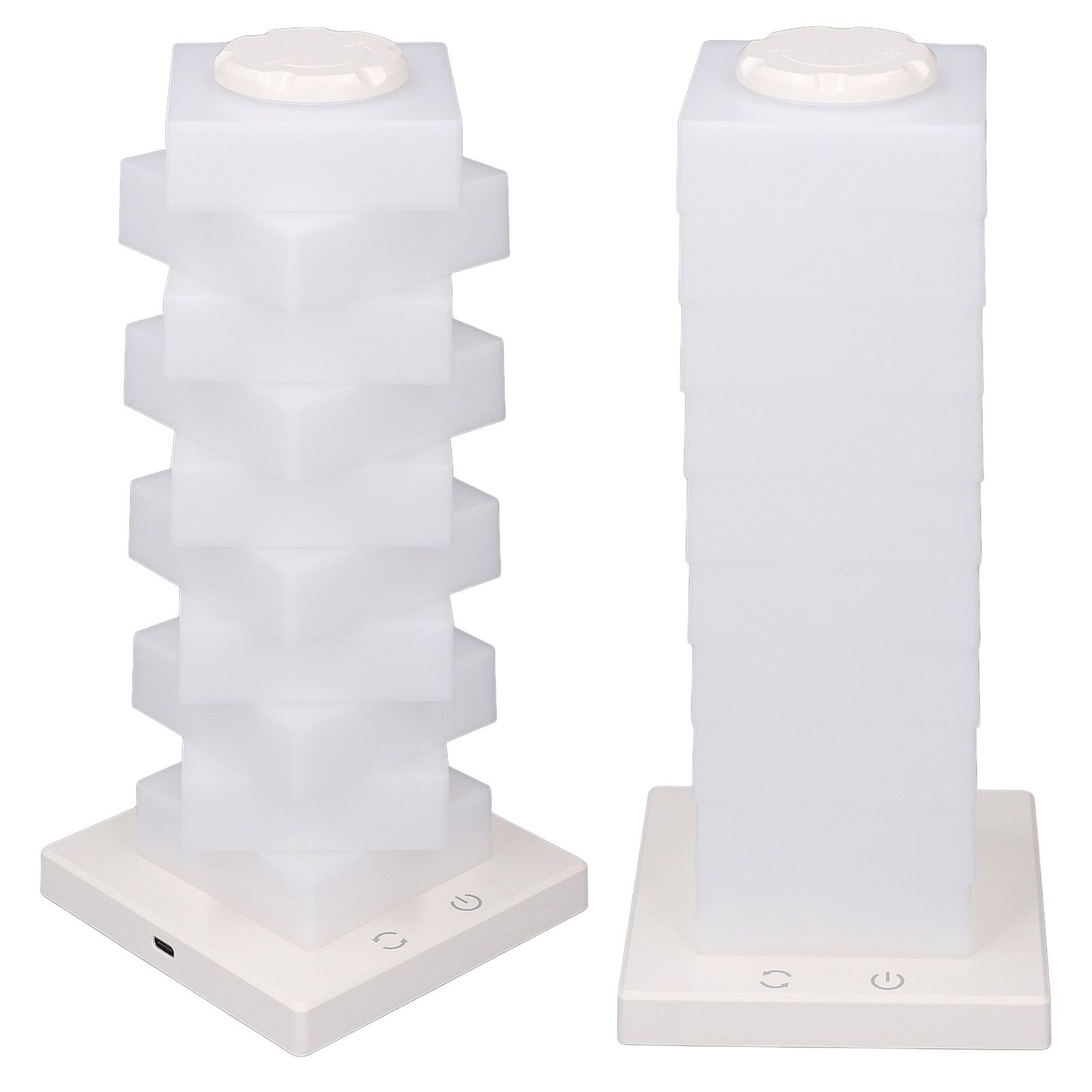 Stackable Table Lamp LED RGB Touch Control DIY Decorative 3D Desk Night Light view 8