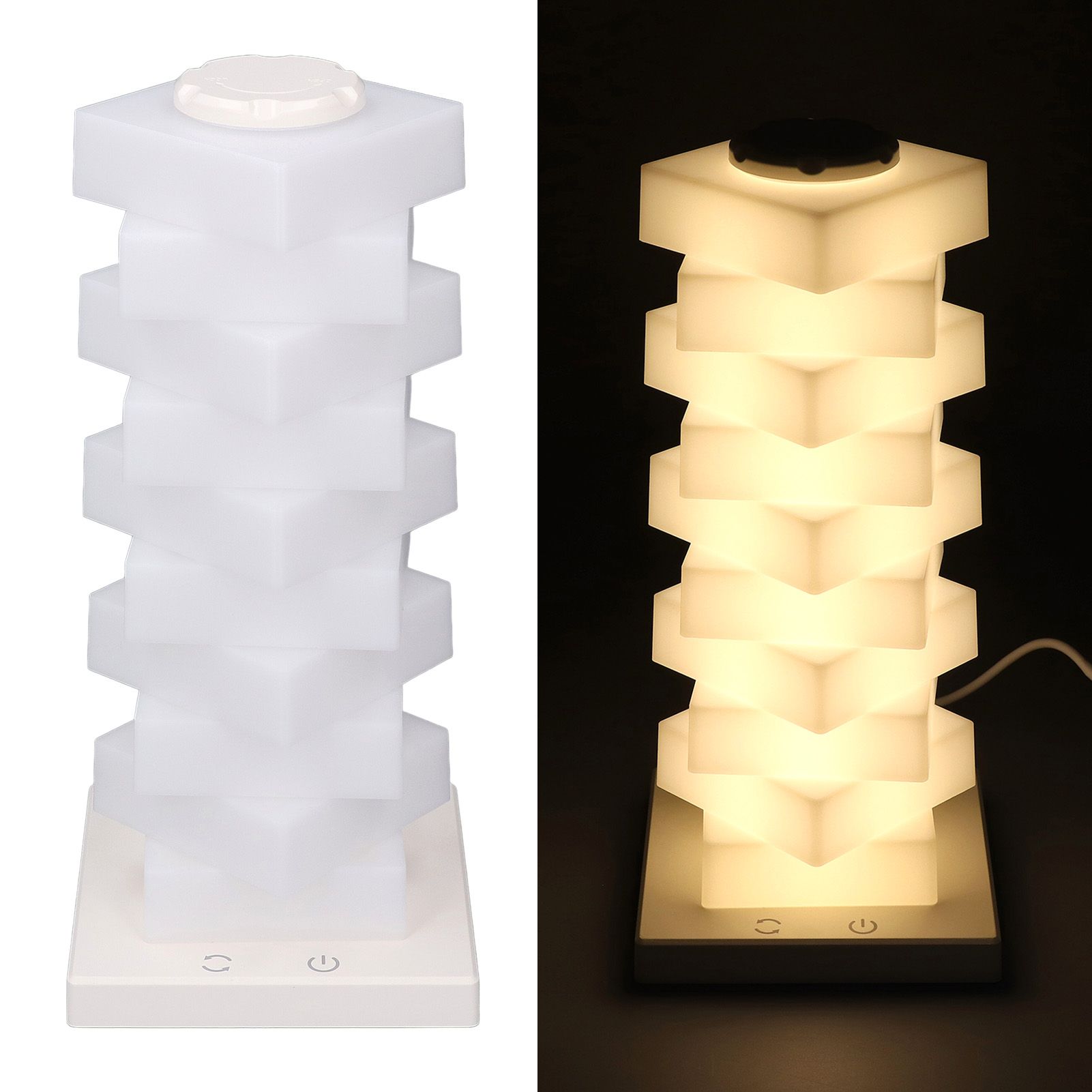 Stackable Table Lamp LED RGB Touch Control DIY Decorative 3D Desk Night Light view 12