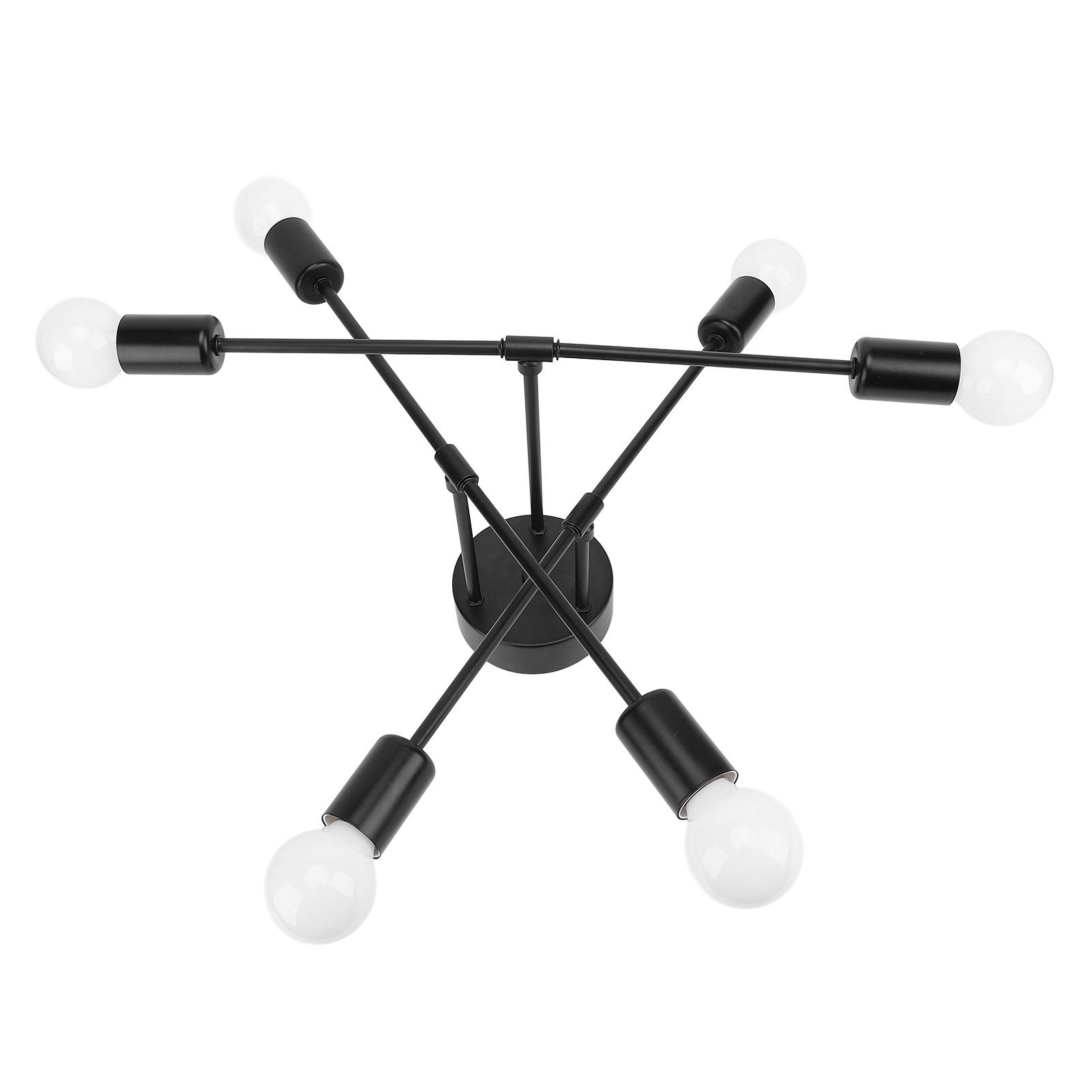 LED Flush Mount Ceiling Light Fixture Iron Art Modern 6 Light E26 Bulbs view 10
