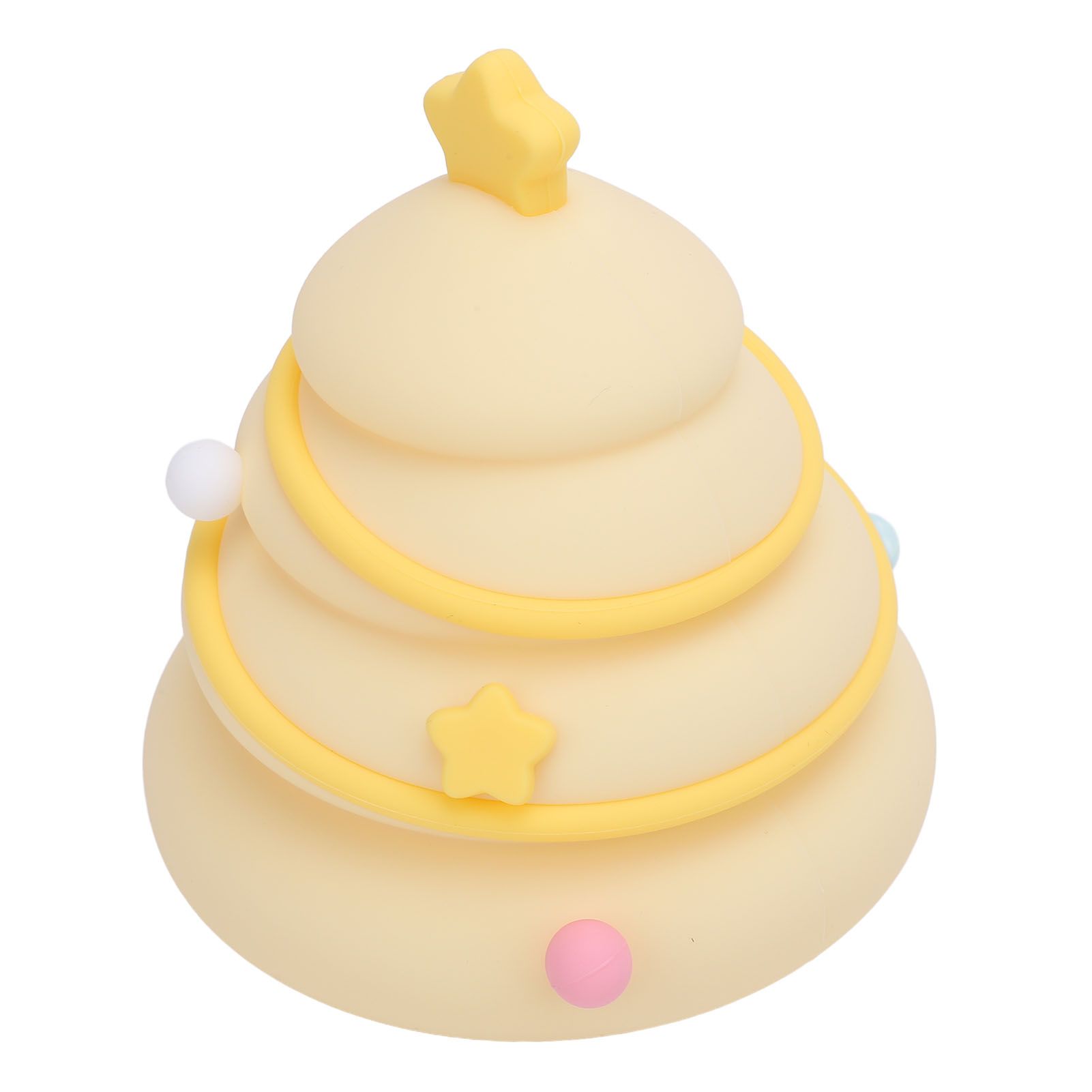 Xmas Tree Night Light Decor Silicone Cute Nursery Nightlight 3 Level Dimmable view 4