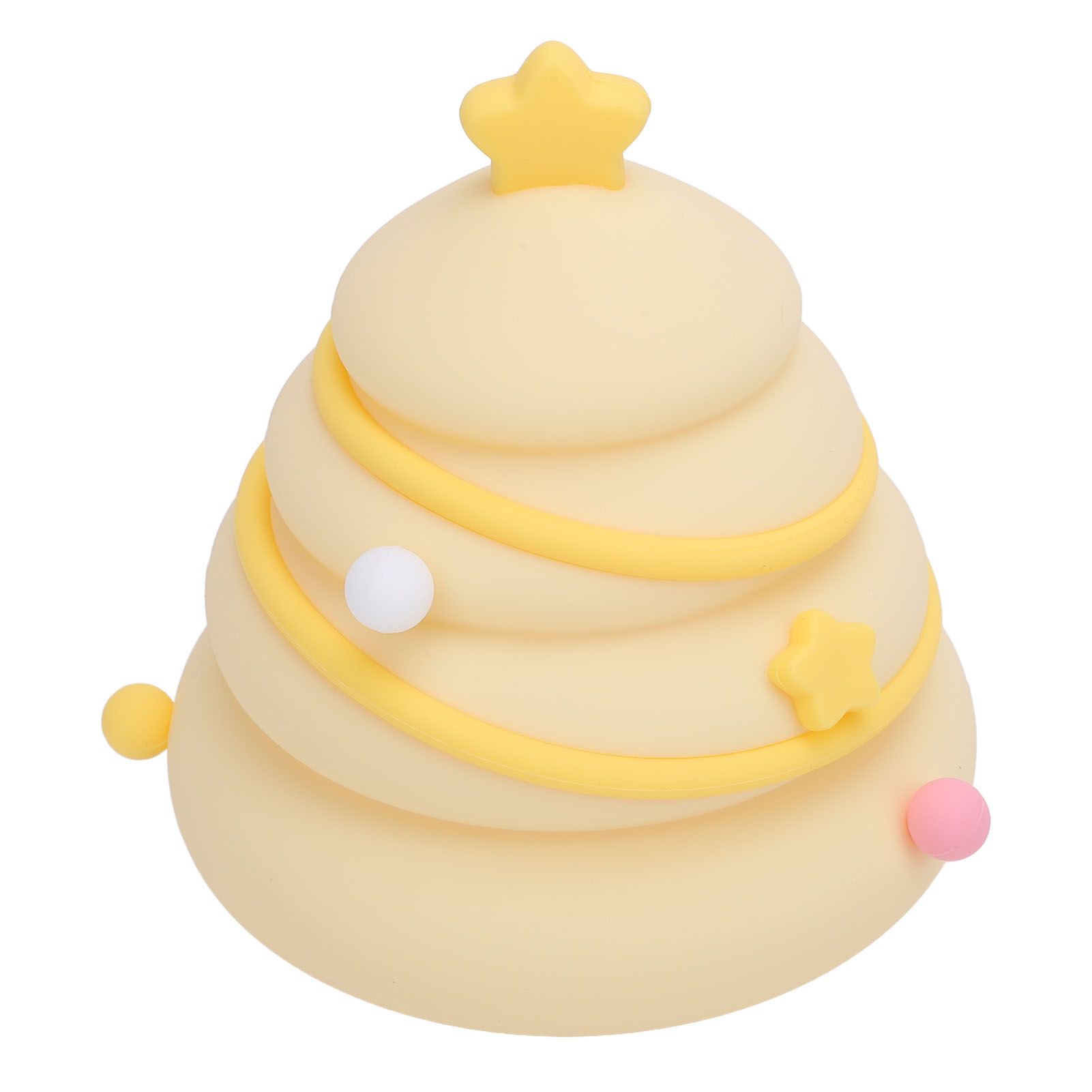 Xmas Tree Night Light Decor Silicone Cute Nursery Nightlight 3 Level Dimmable view 6