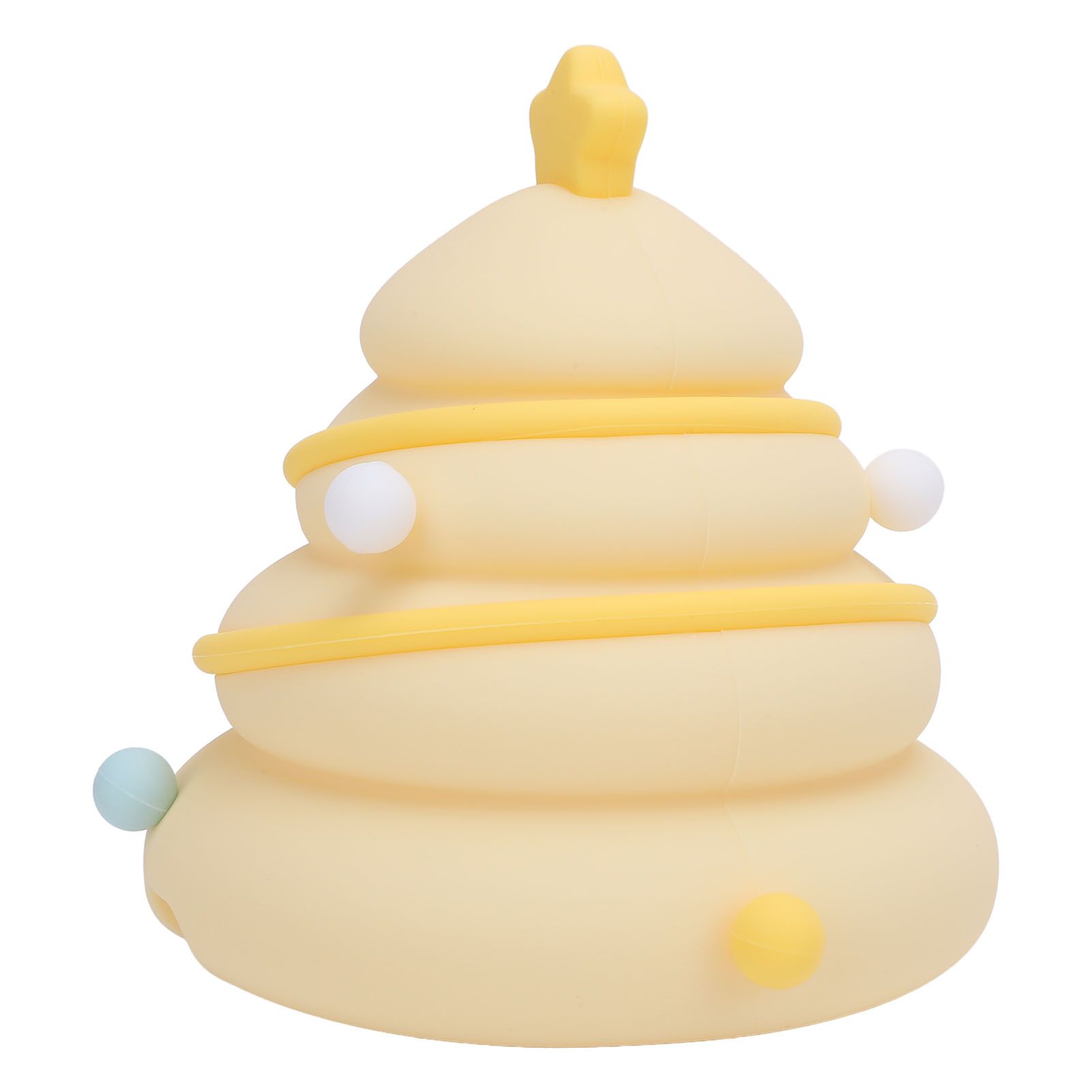 Xmas Tree Night Light Decor Silicone Cute Nursery Nightlight 3 Level Dimmable view 10
