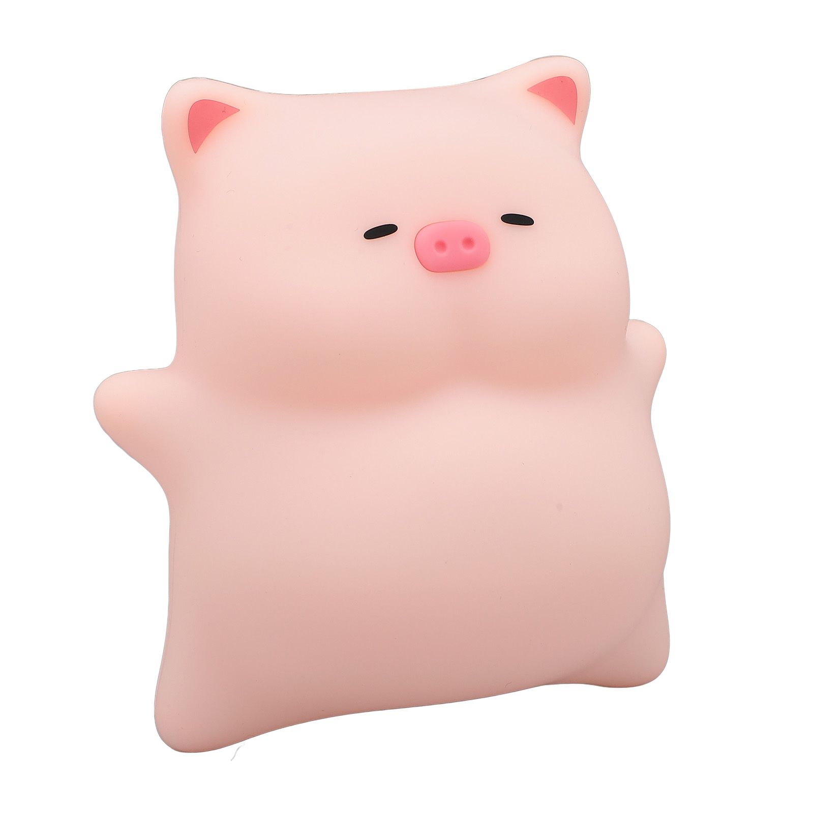 Piggy Night Light for Kids Silicone 3000K LED Dimmable Rechargeable Bedside view 10