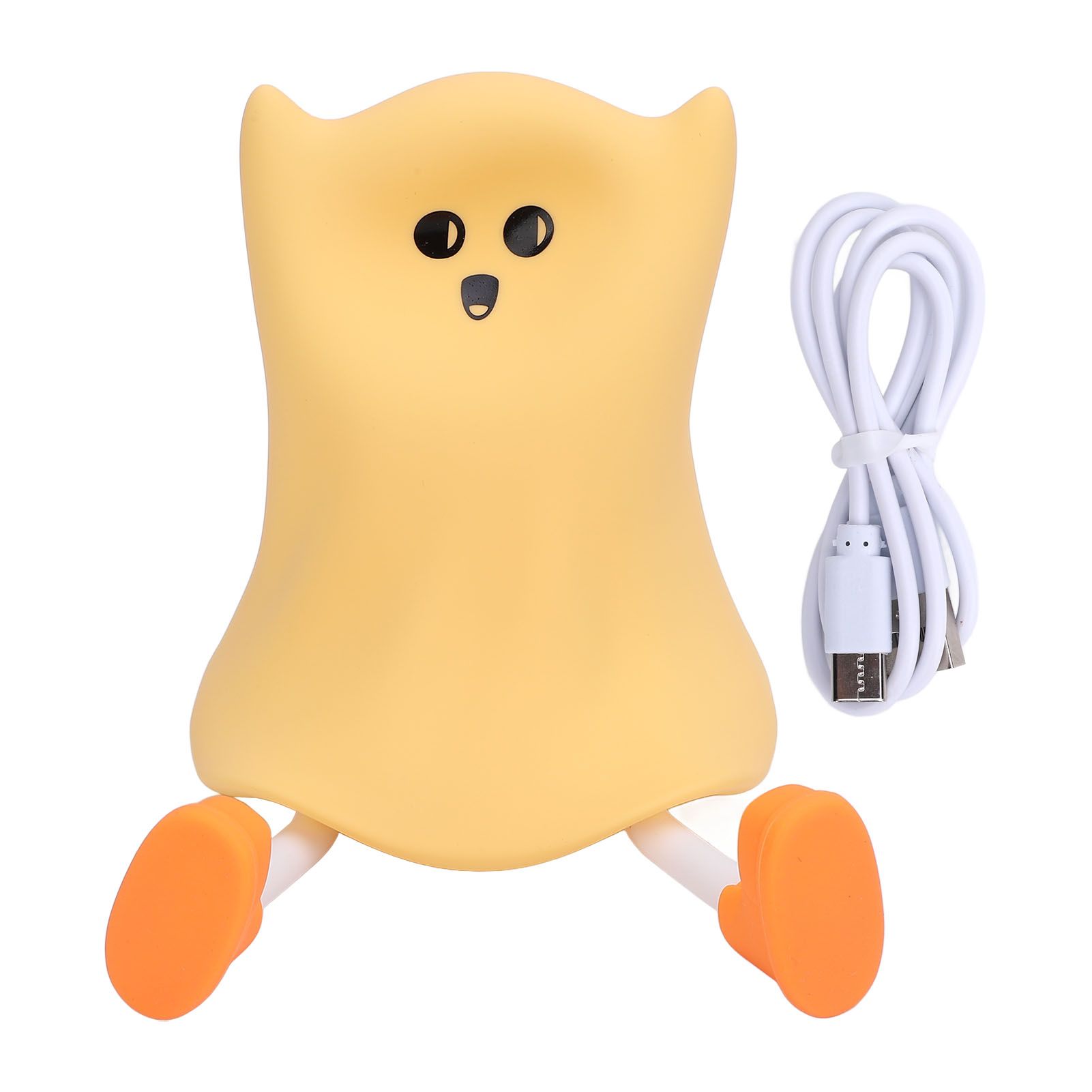 Ghost Night Light Silicone Cute Look Warm Light Adjustable Brightness Soft view 3